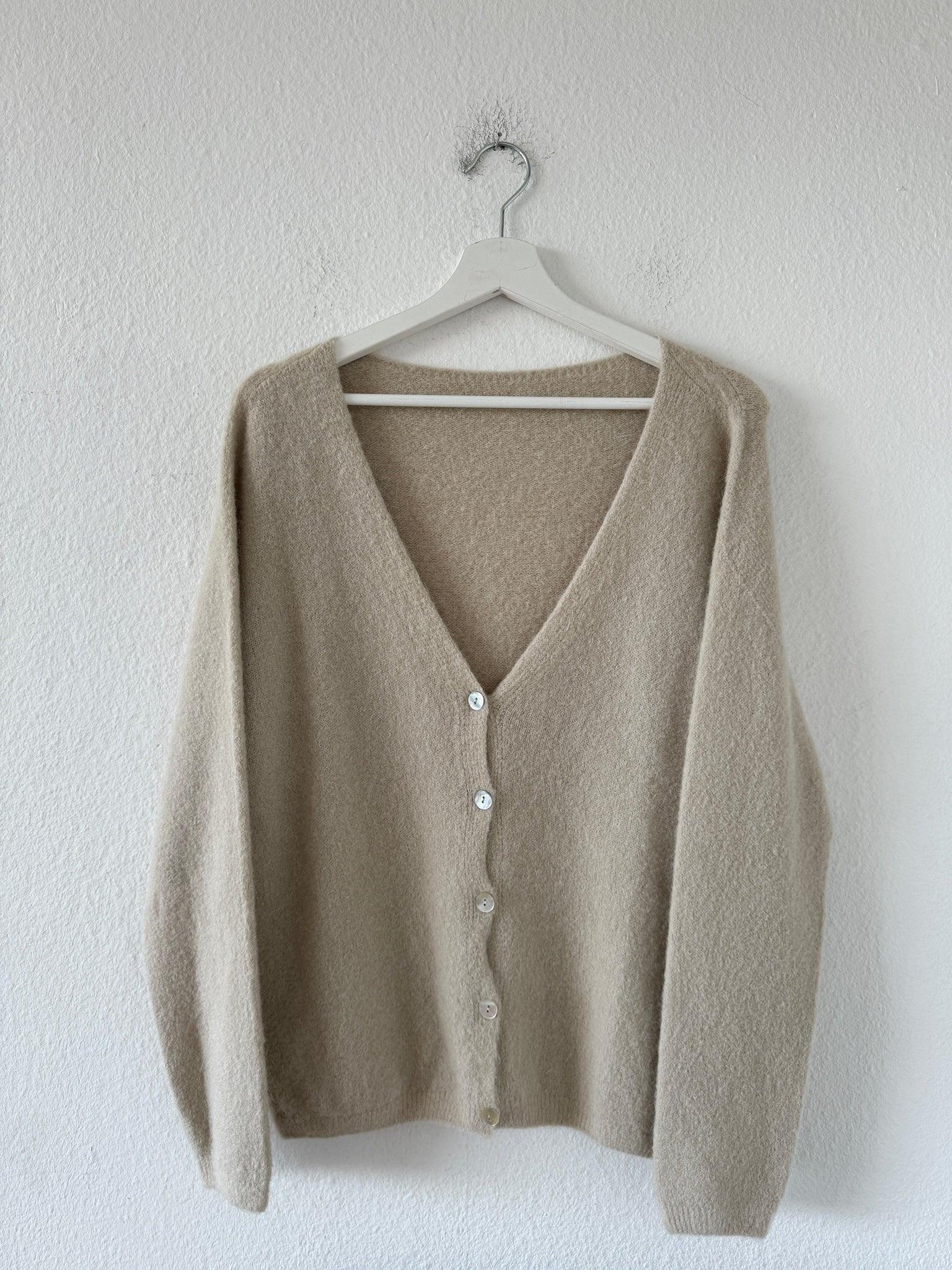Basic Baby Alpaka Cardigan für Damen in Beige von Maingold Basics
