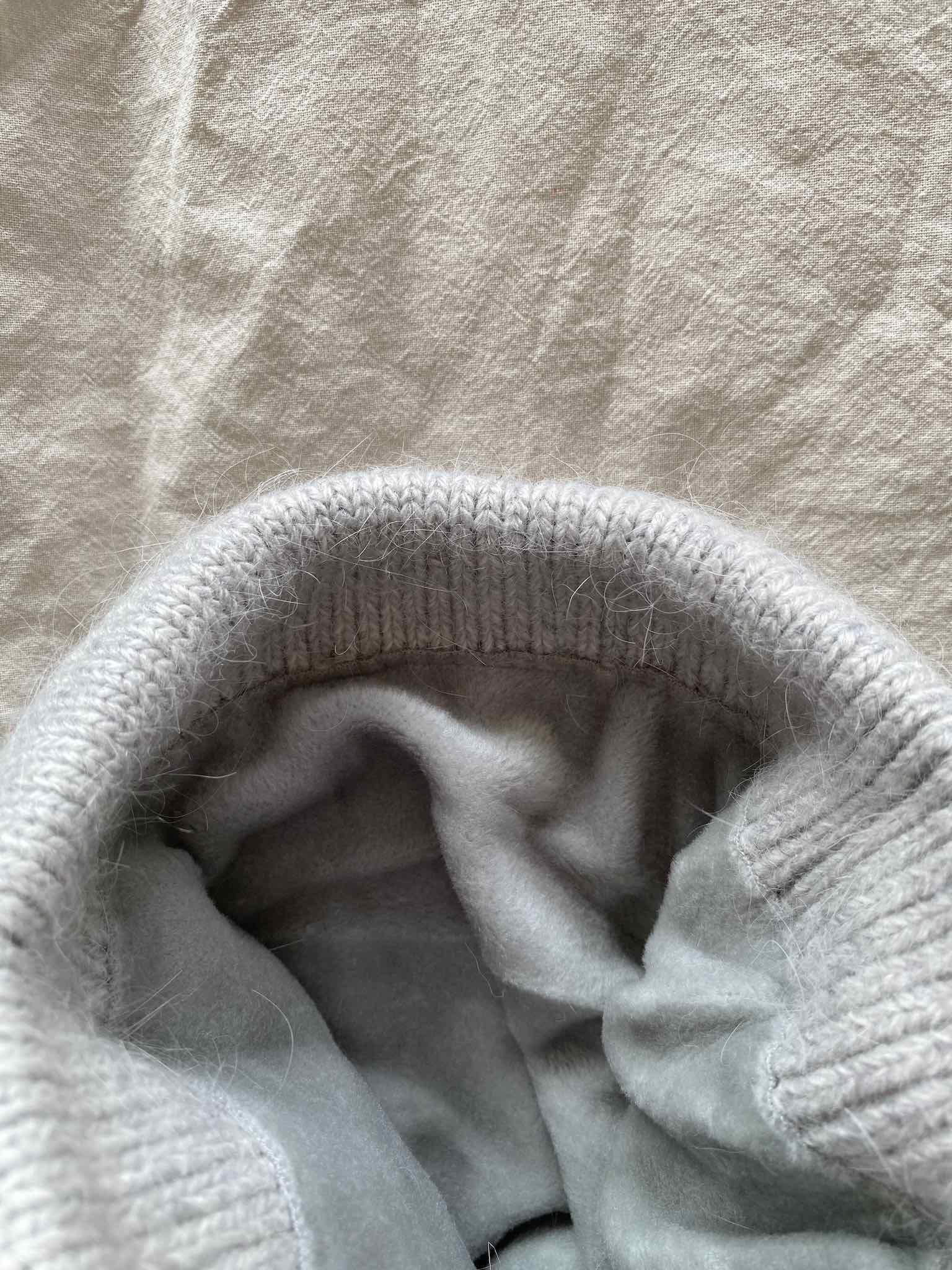 Basic Strickmütze in Grey für Damen von Maingold Basics