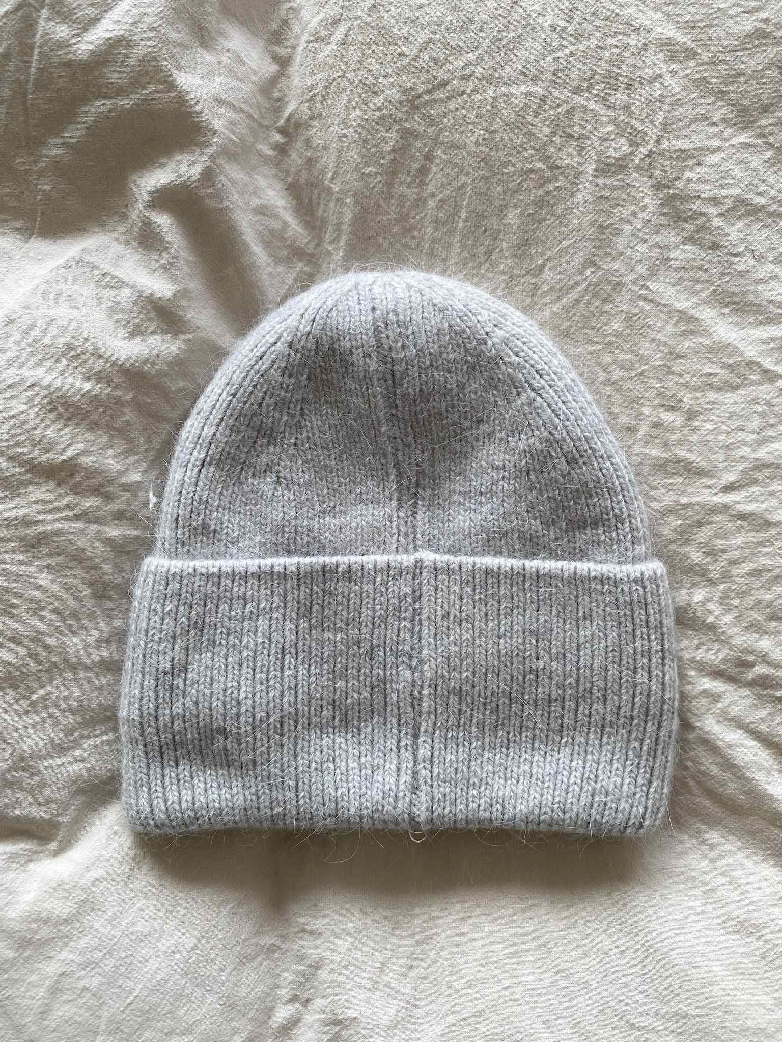 Basic Strickmütze in Grey für Damen von Maingold Basics