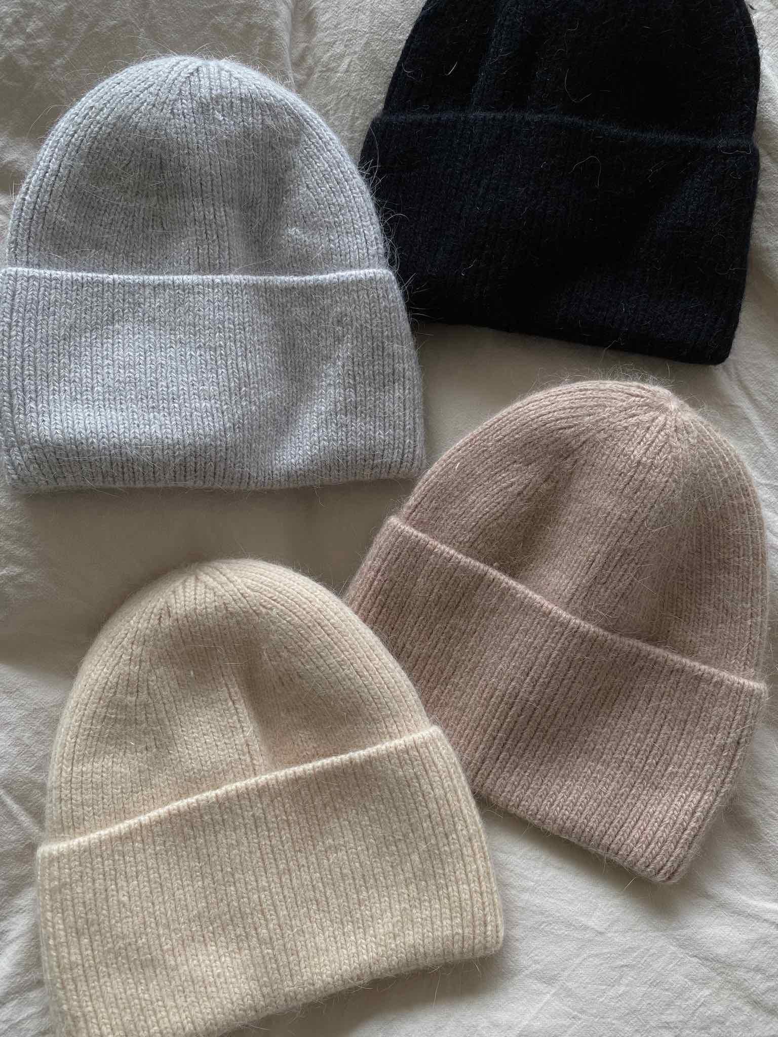 Basic Strickmütze in Grey für Damen von Maingold Basics