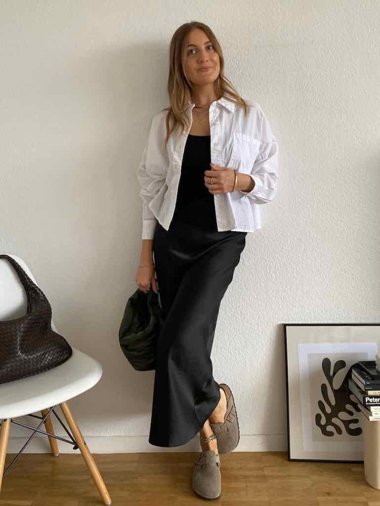 Basic Top aus Strick für Damen in Black von maingoldbasics.de