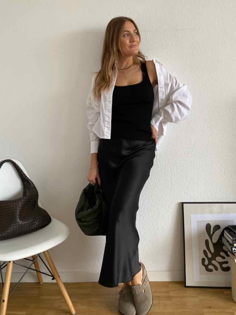 Basic Top aus Strick für Damen in Black von maingoldbasics.de