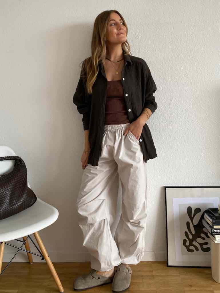 Basic Top aus Strick für Damen in Brown von maingoldbasics.de