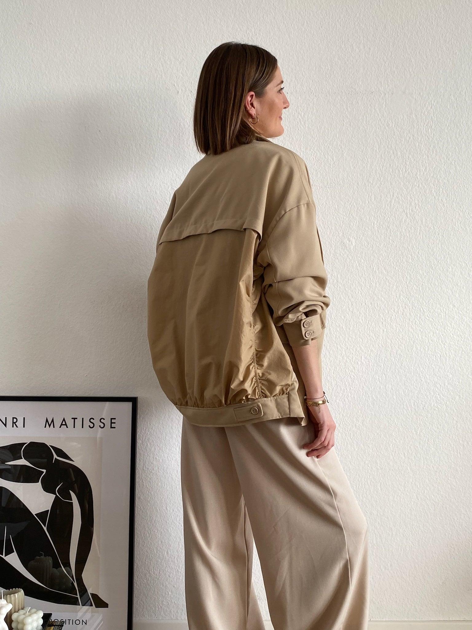 Blouson Blazer für Damen in Beige von Maingold Basiics