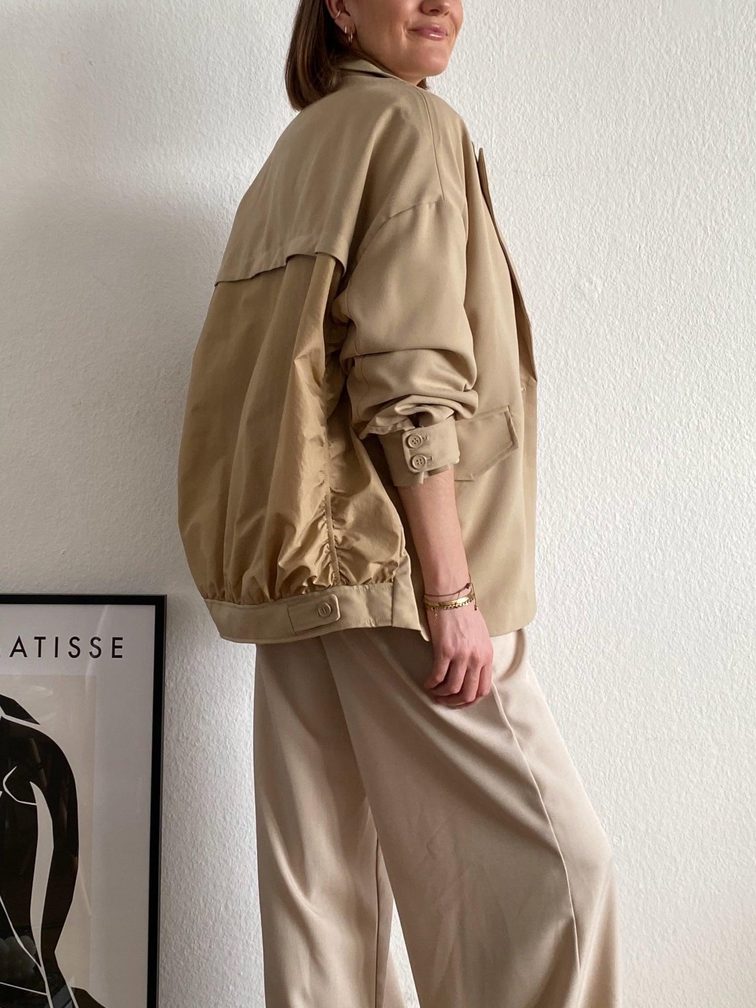 Blouson Blazer für Damen in Beige von Maingold Basiics