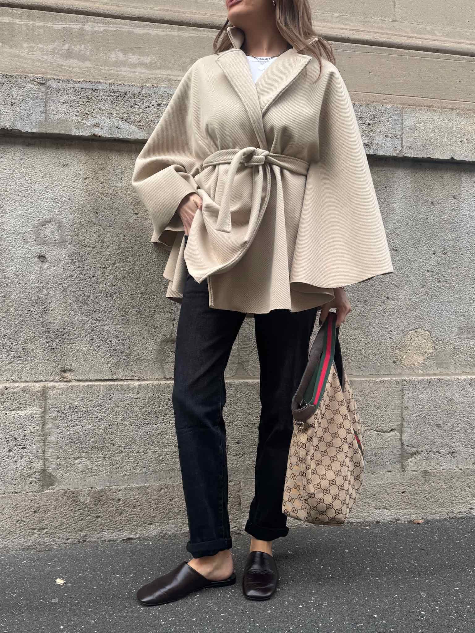 Cape Jacke - Creme