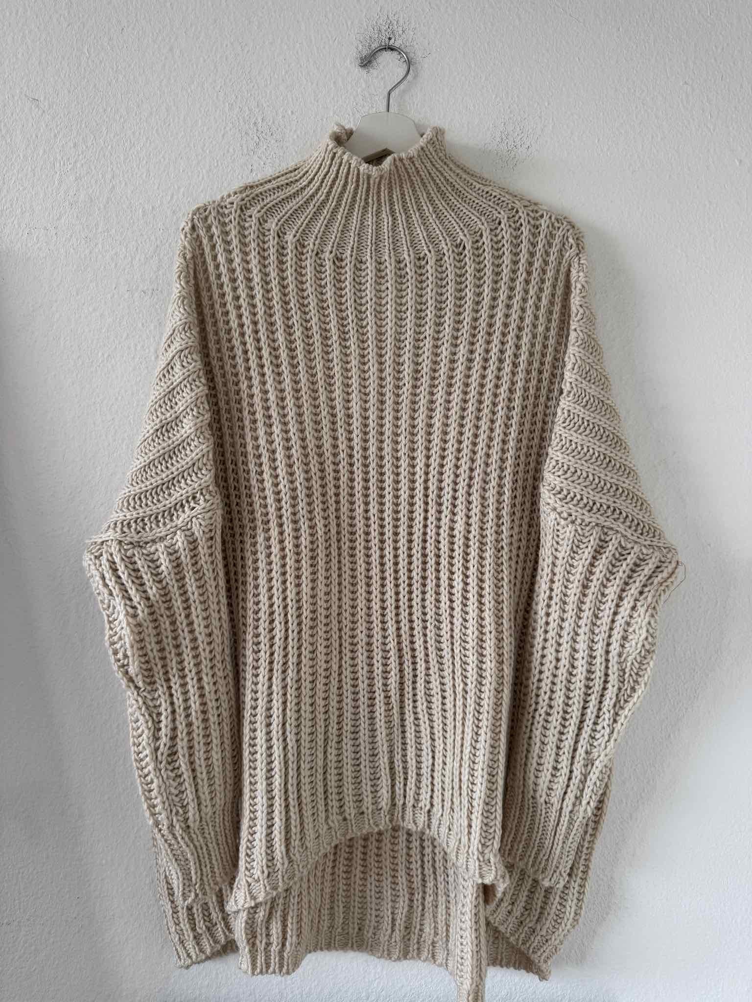 Chunky Knit Pullover für Damen in Beige von Maingold Basics