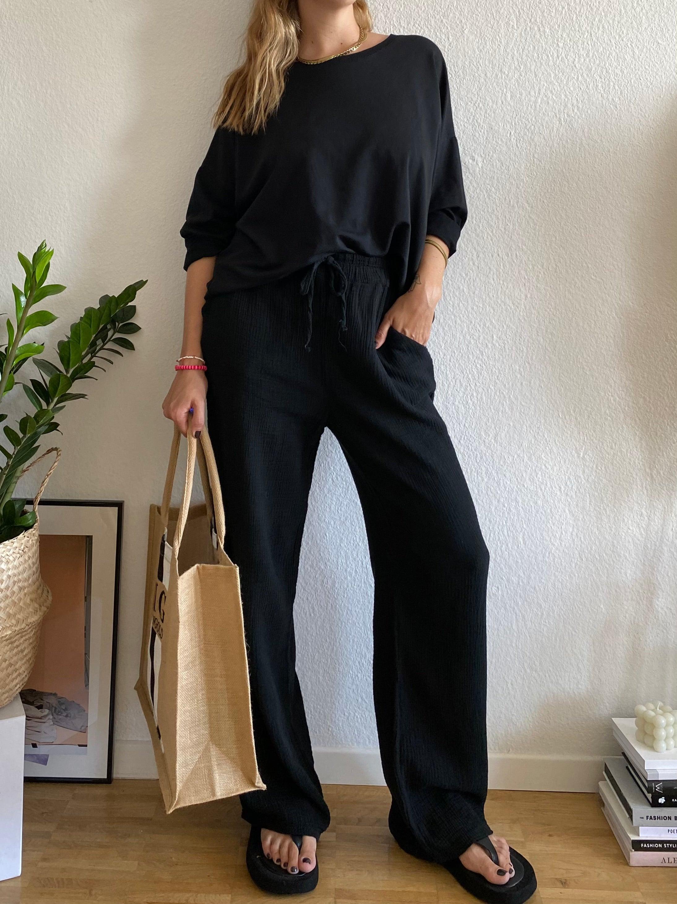 Musselin Pants - Black