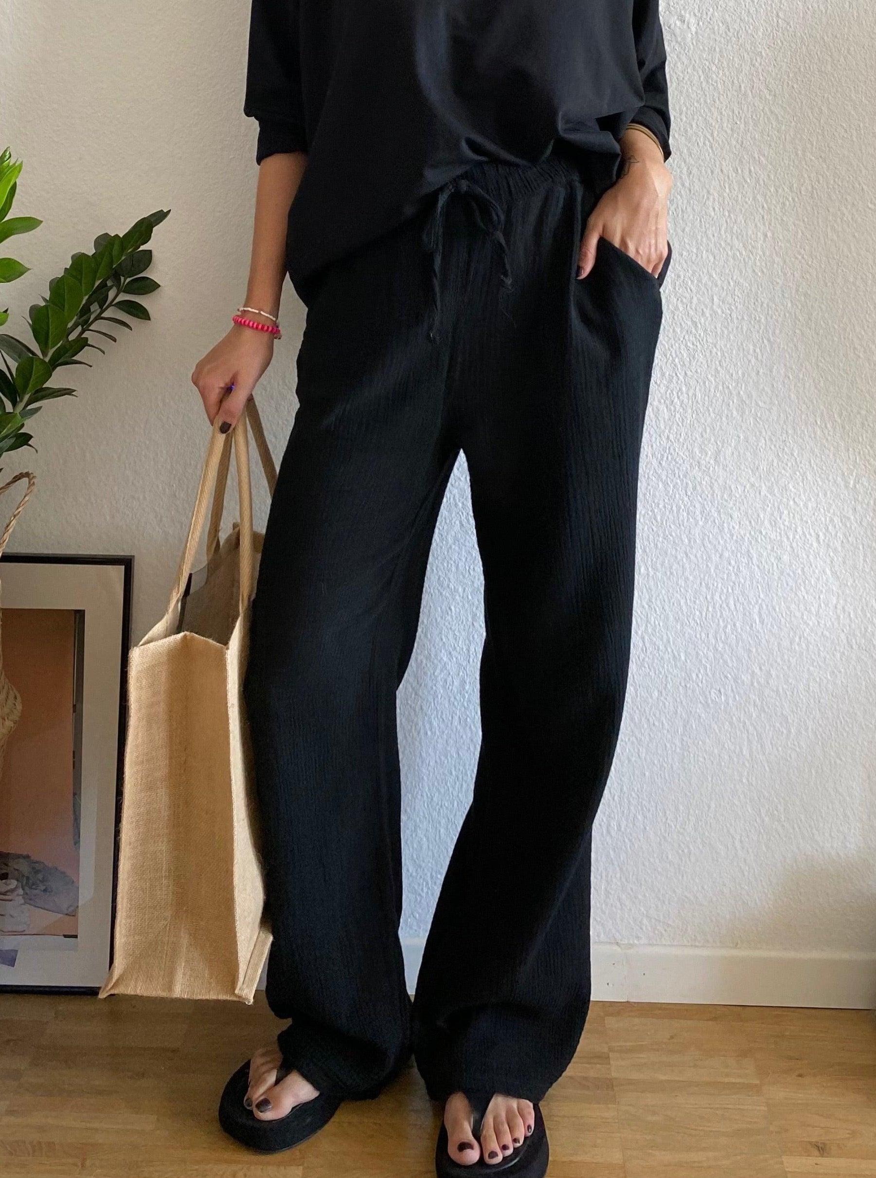 Musselin Pants - Black