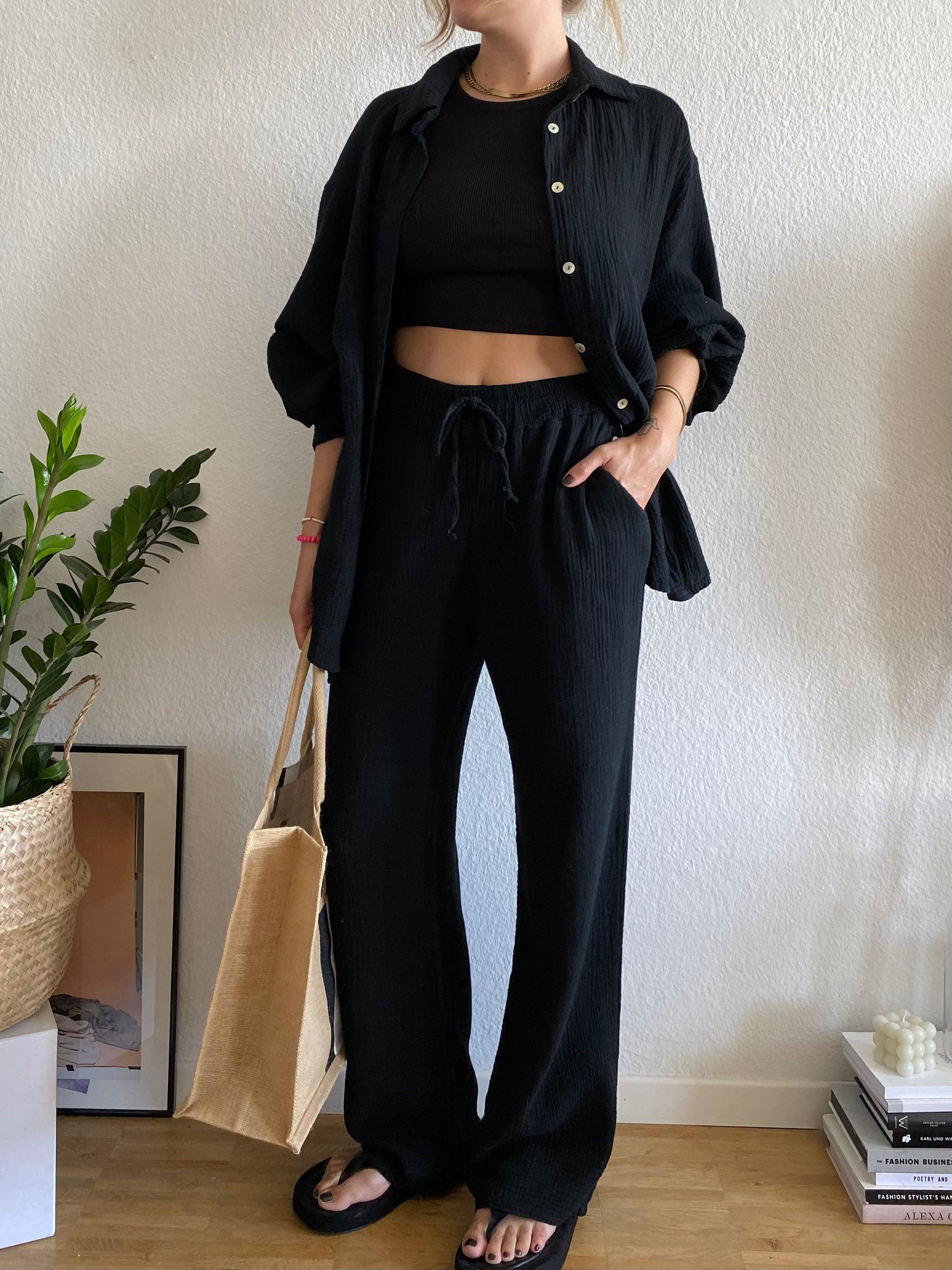 Musselin Pants - Black