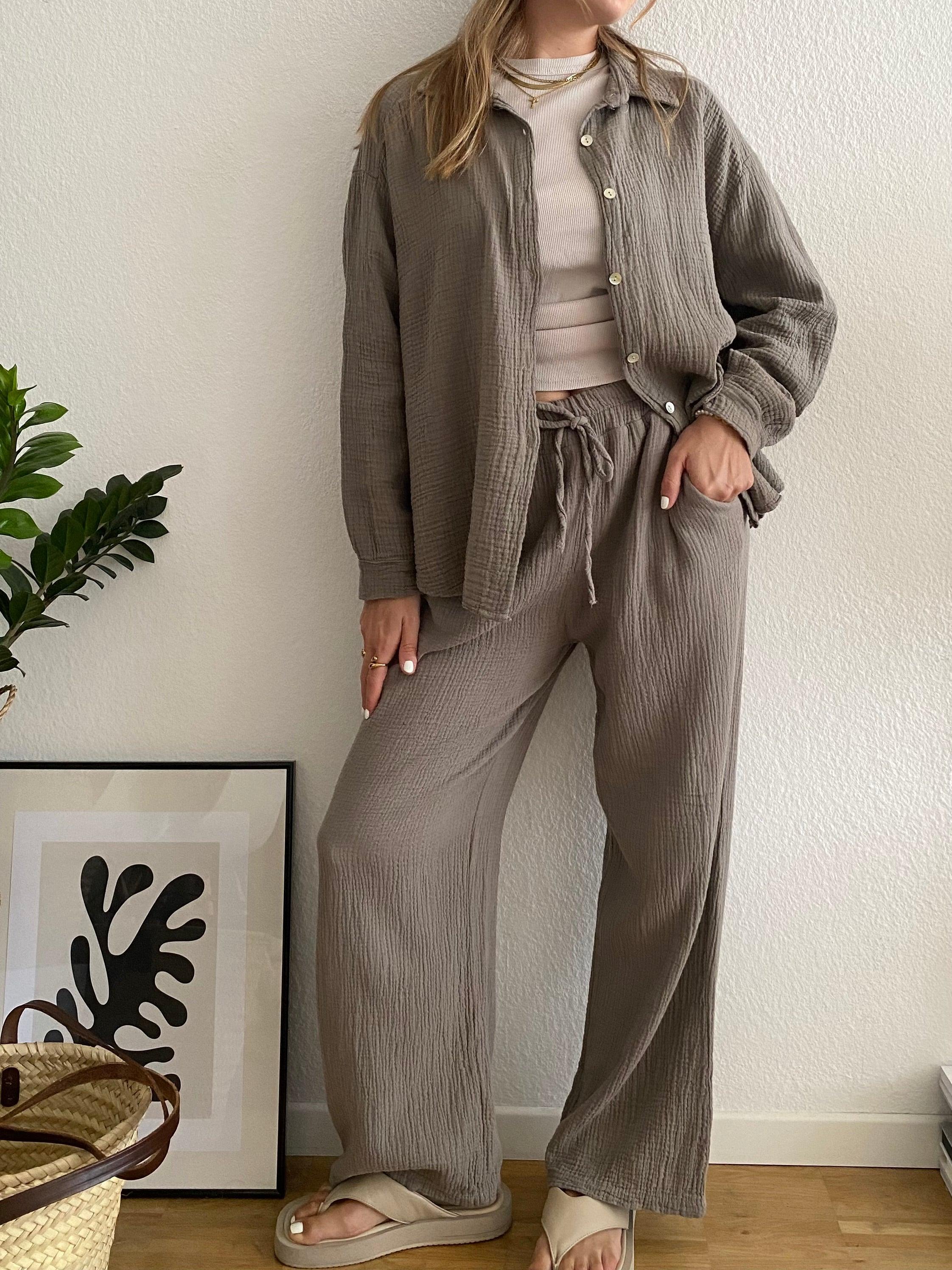Musselin Pants - Taupe