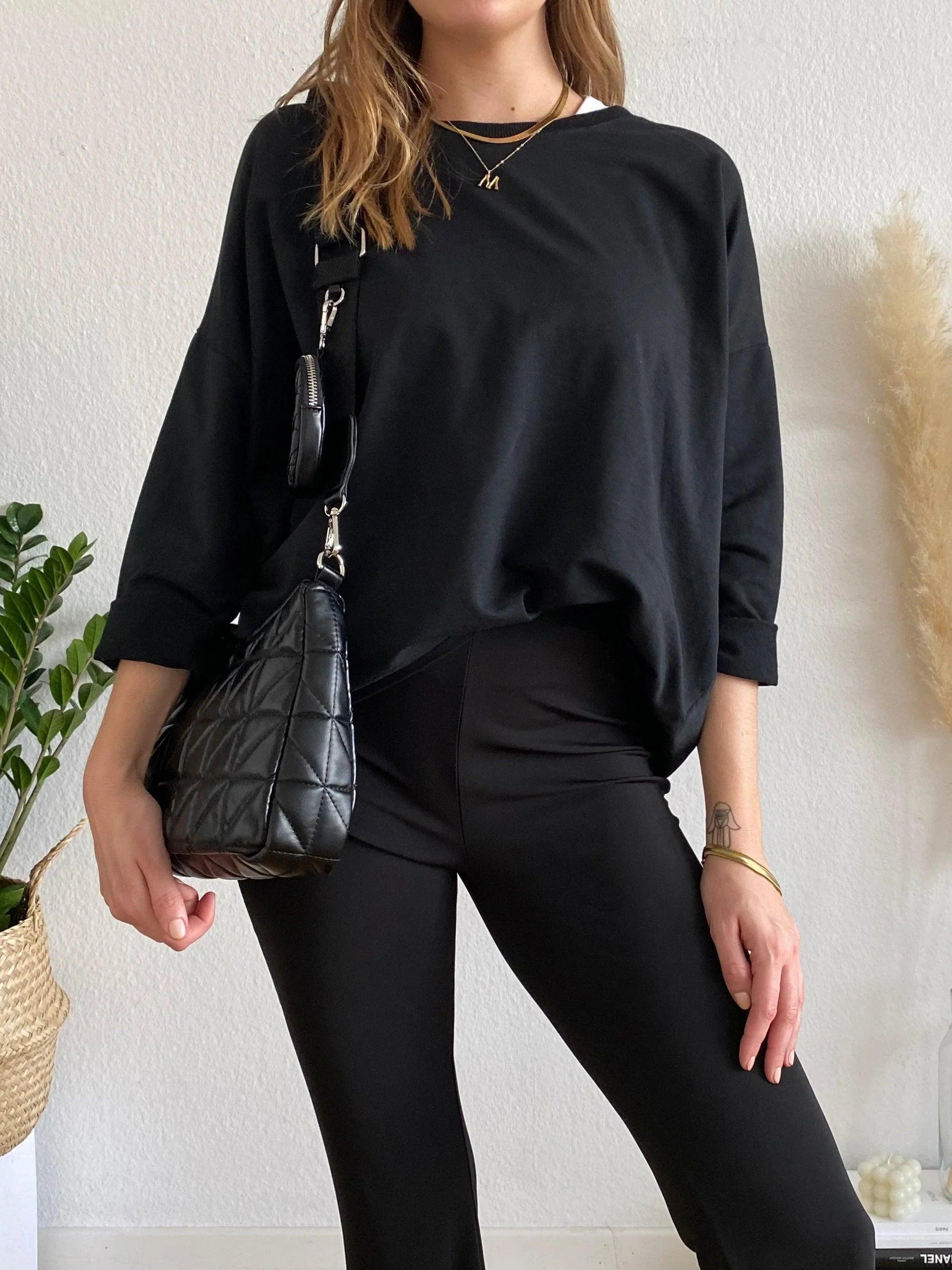 Leichtes Sweatshirt - Black