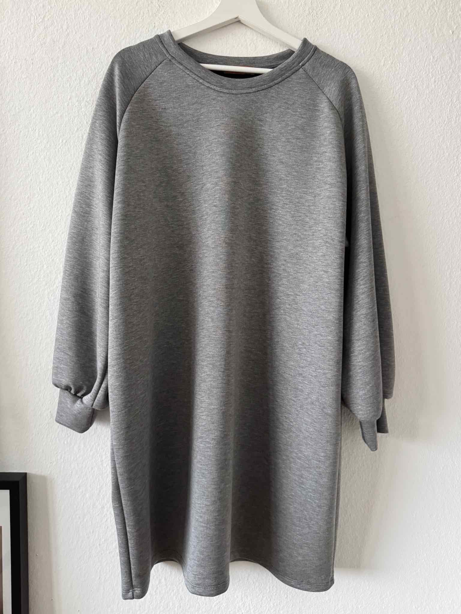 Langarm Kleid aus Modal für Damen in Grey von Maingold Basics