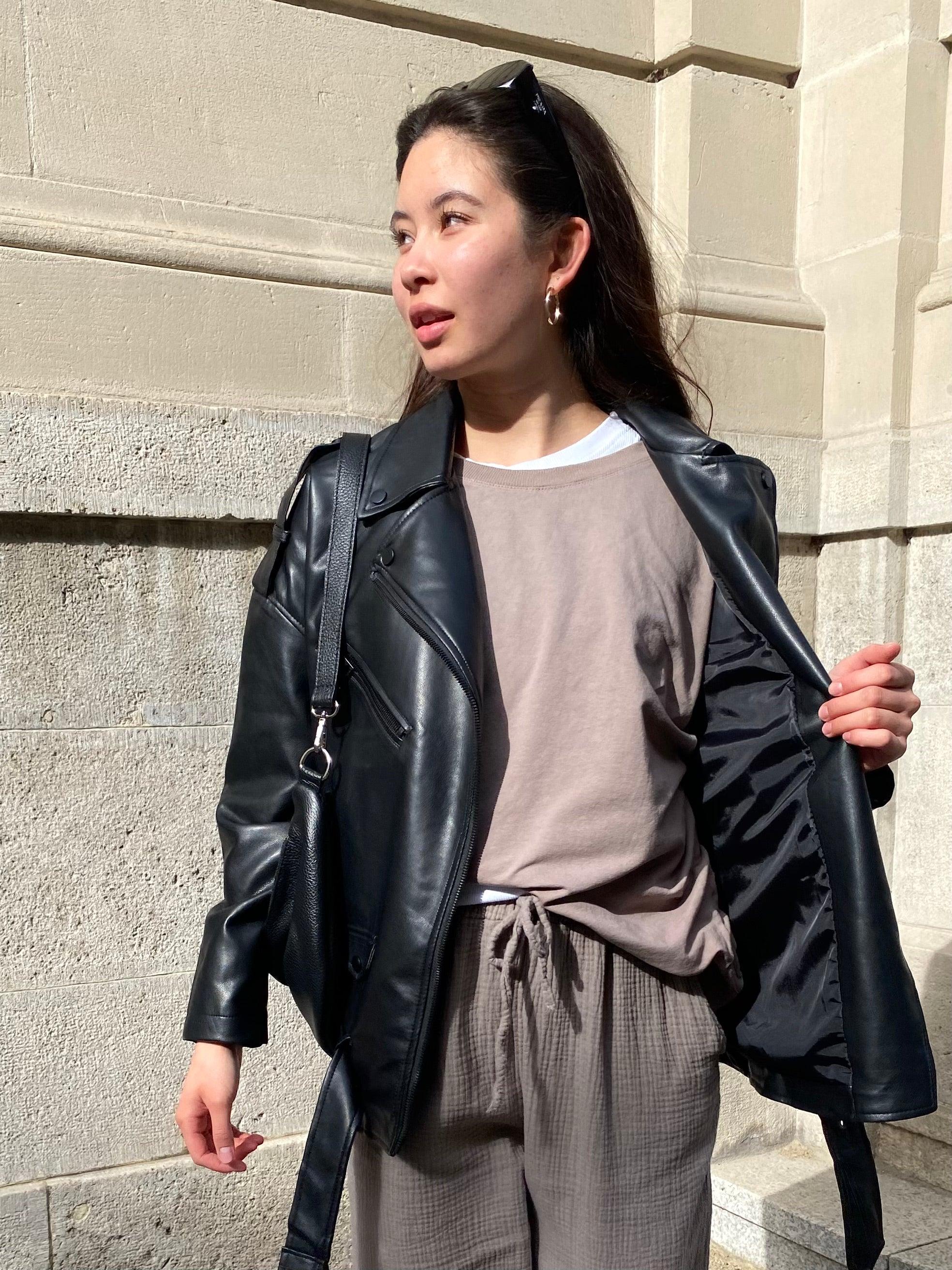 Leichtes Basic Sweatshirt - Taupe