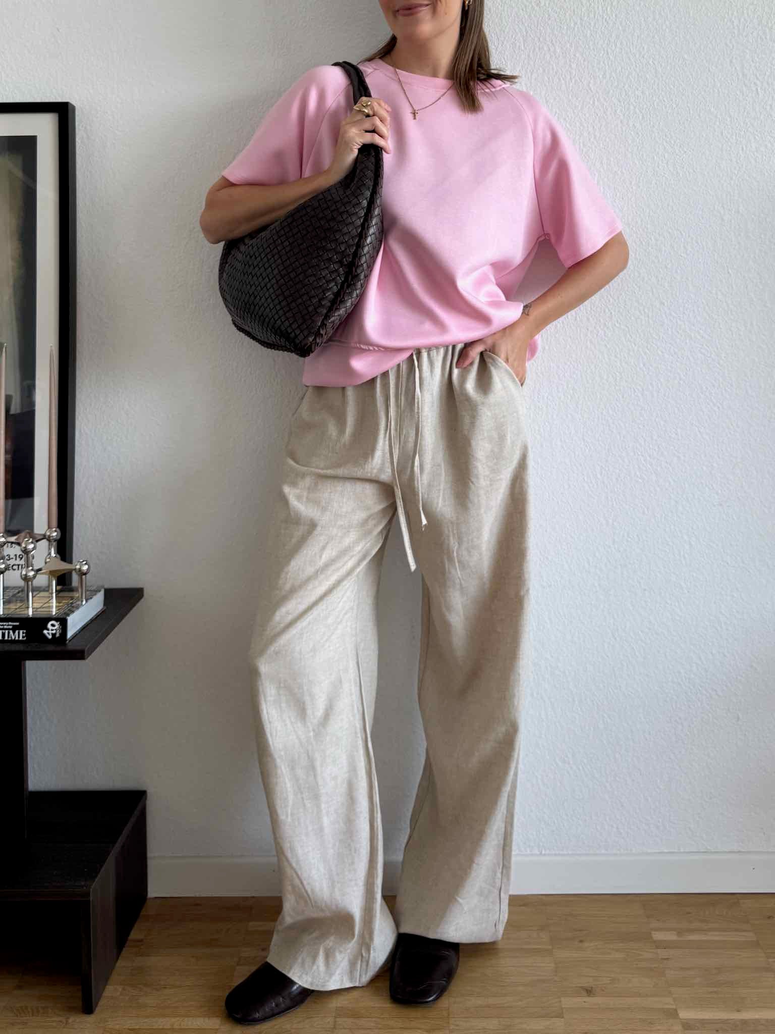 Leinen Hose für Damen in Beige von Maingold Basics