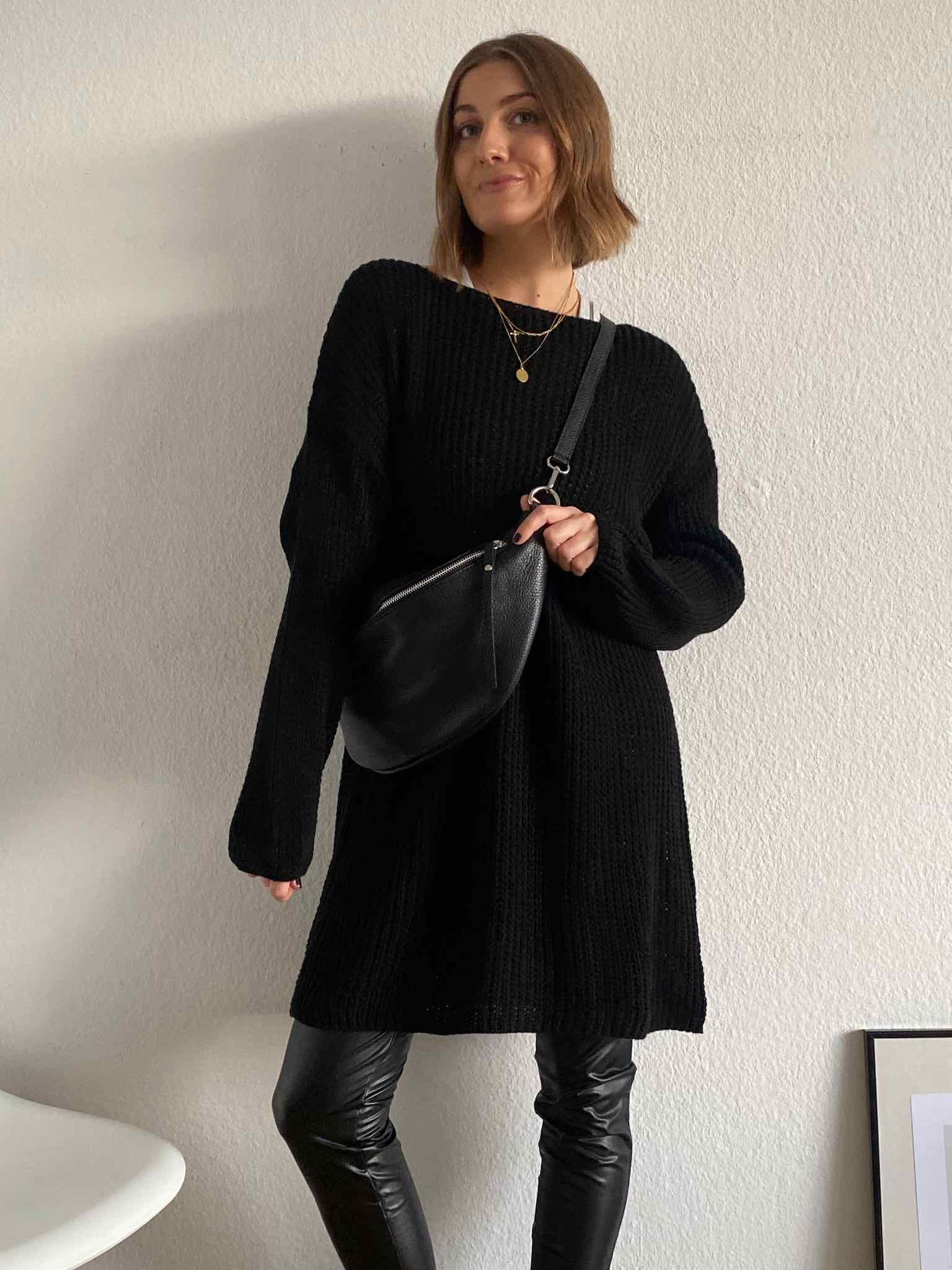Long Pulli für Damen in Black von Maingold Basics