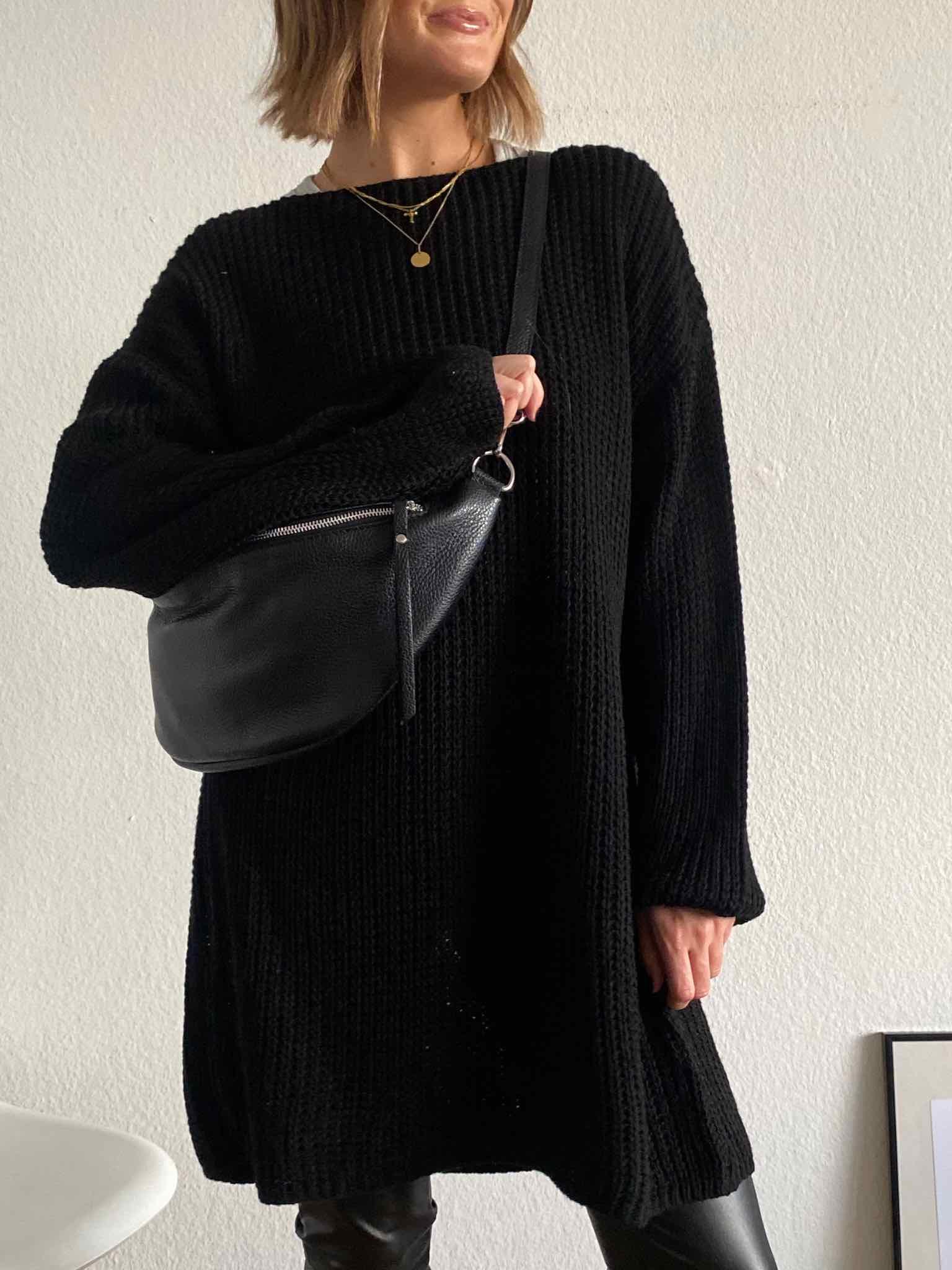 Long Pulli für Damen in Black von Maingold Basics