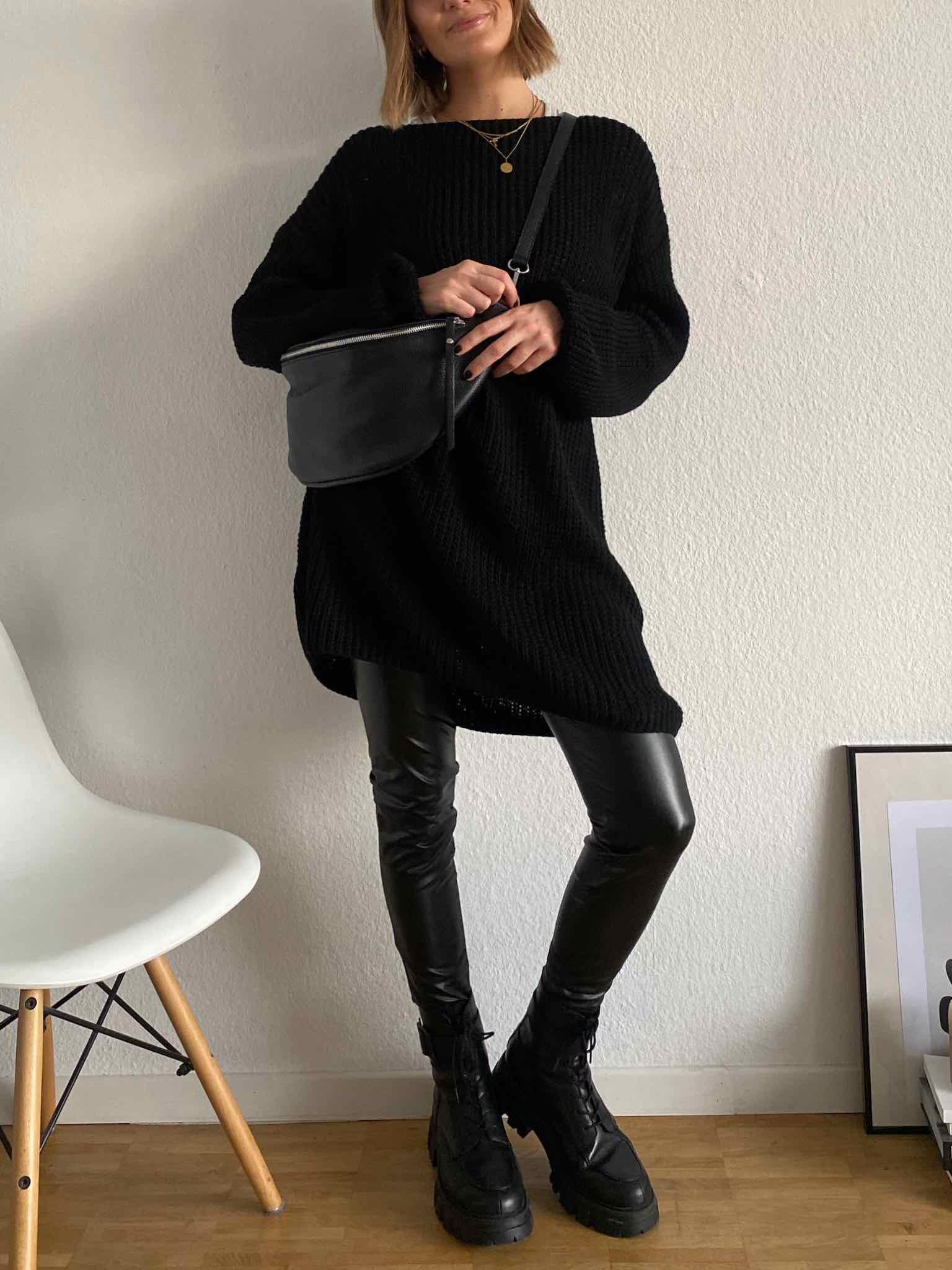 Long Pulli für Damen in Black von Maingold Basics