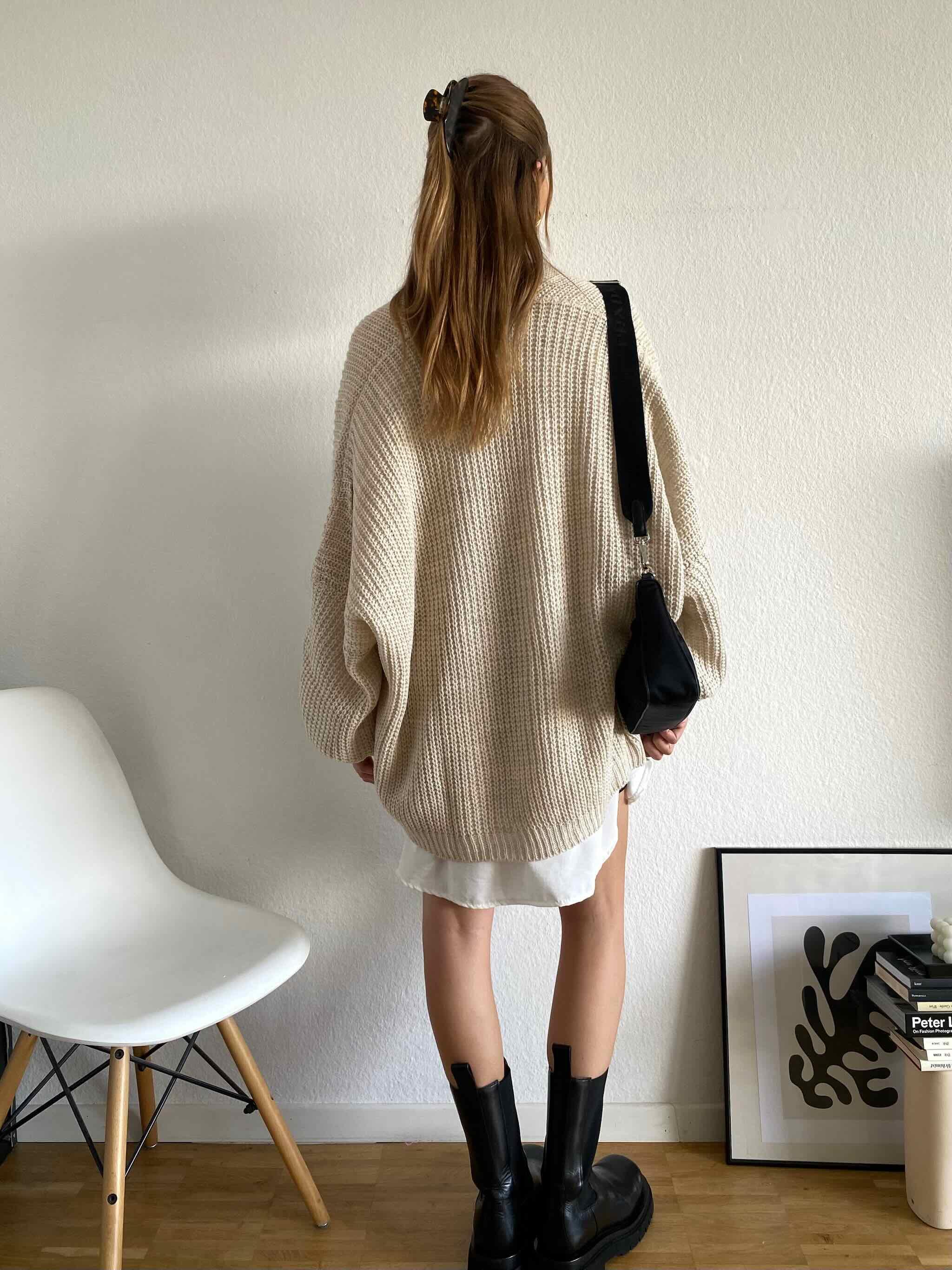 Maingold Basic Cardigan für Damen in Beige von maingoldbasics.de