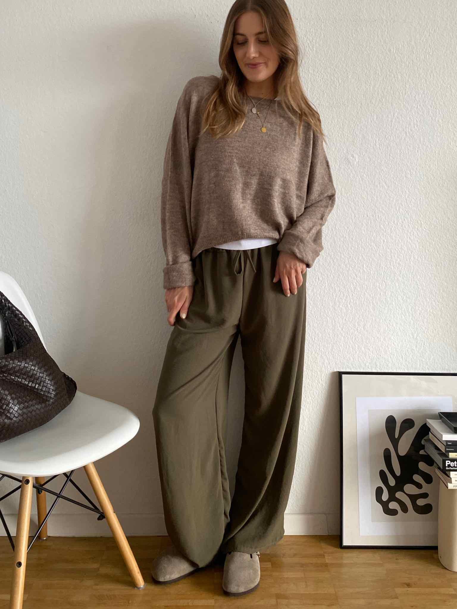 Maingold Basic Lieblings Pulli für Damen in Dark Taupe von Maingold Basics