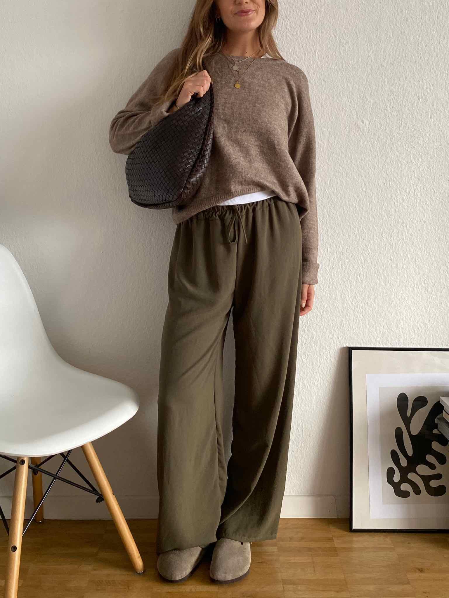 Maingold Basic Lieblings Pulli für Damen in Dark Taupe von Maingold Basics