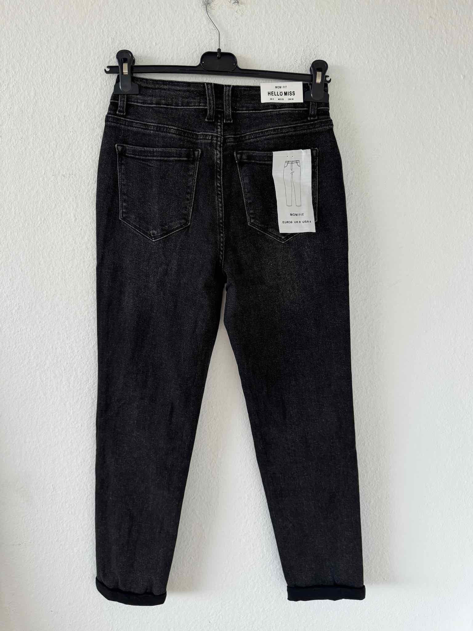 Mom Jeans für Damen in Dark Grey von Maingold Basics