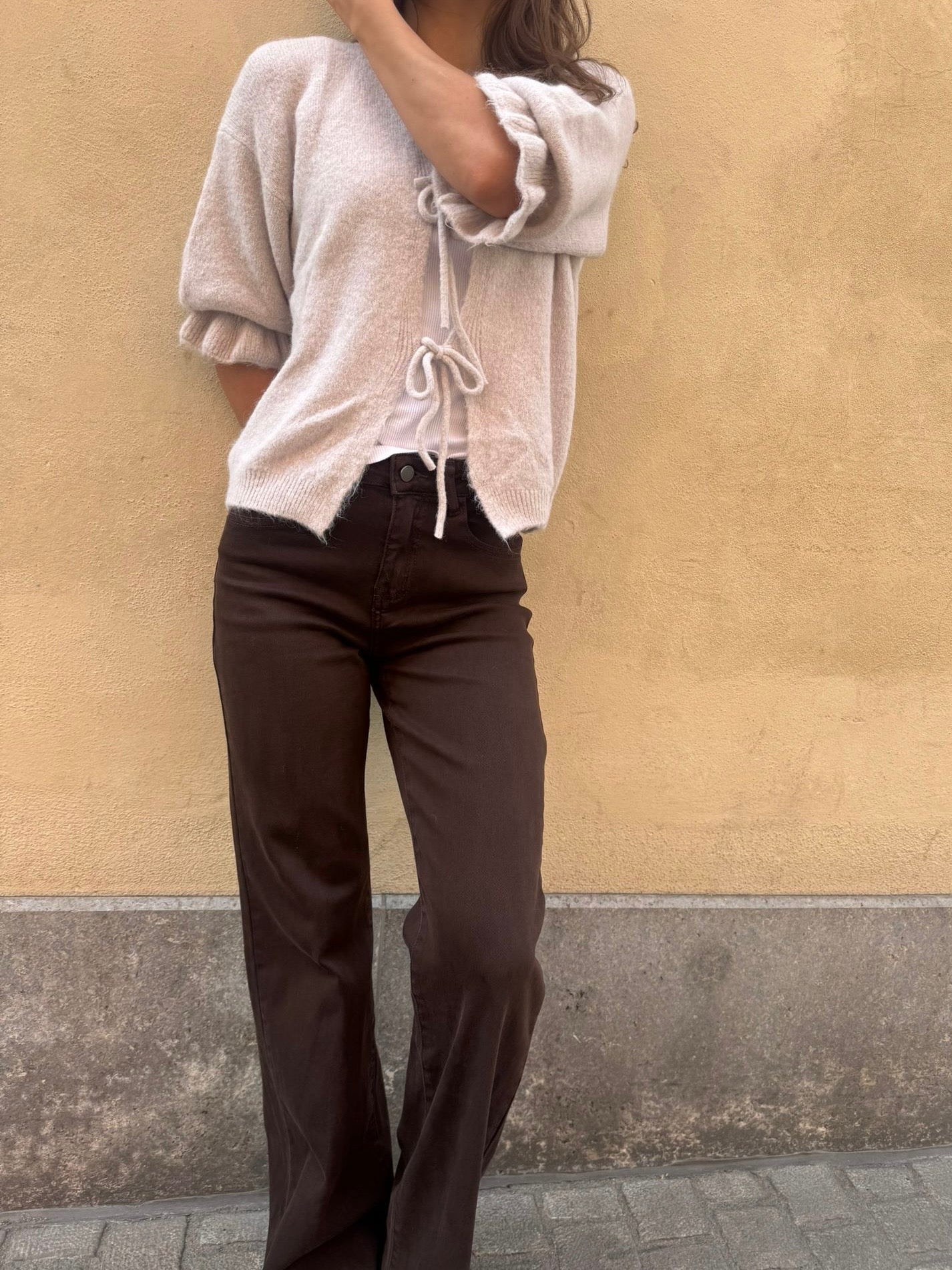 Tina Straight Leg Jeans - Chocolate