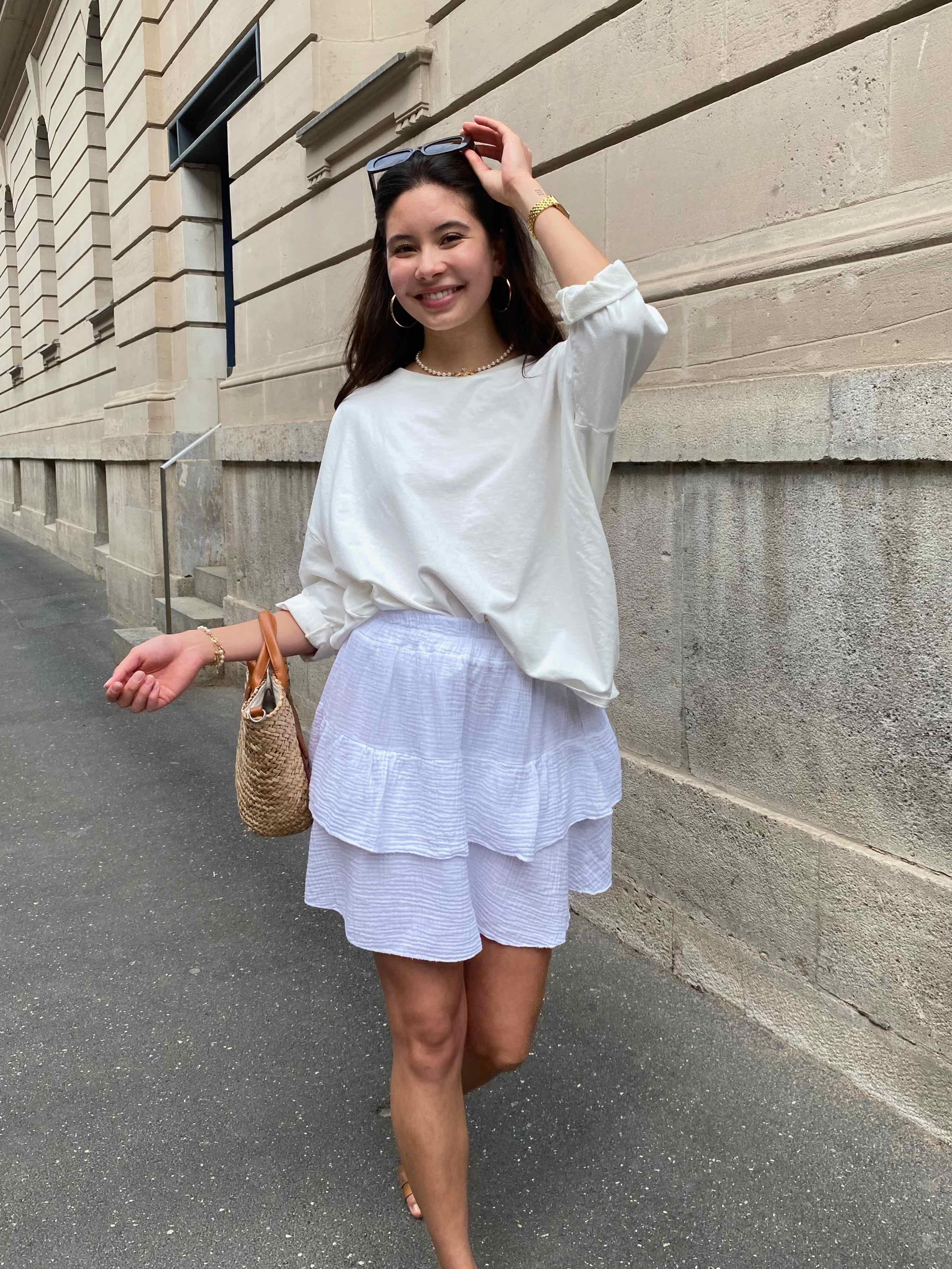 Musselin Mini Rock - White