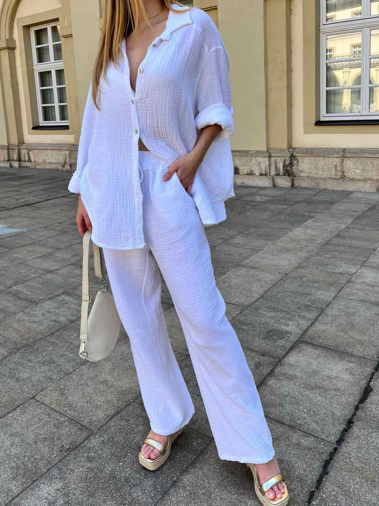 Musselin Pants - White
