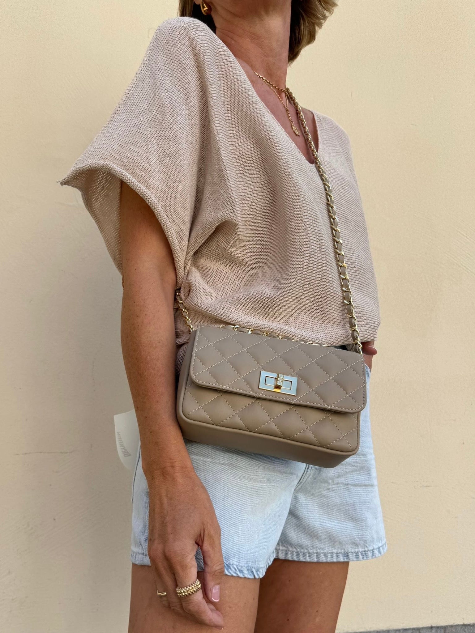Oversize Strickshirt - Creme
