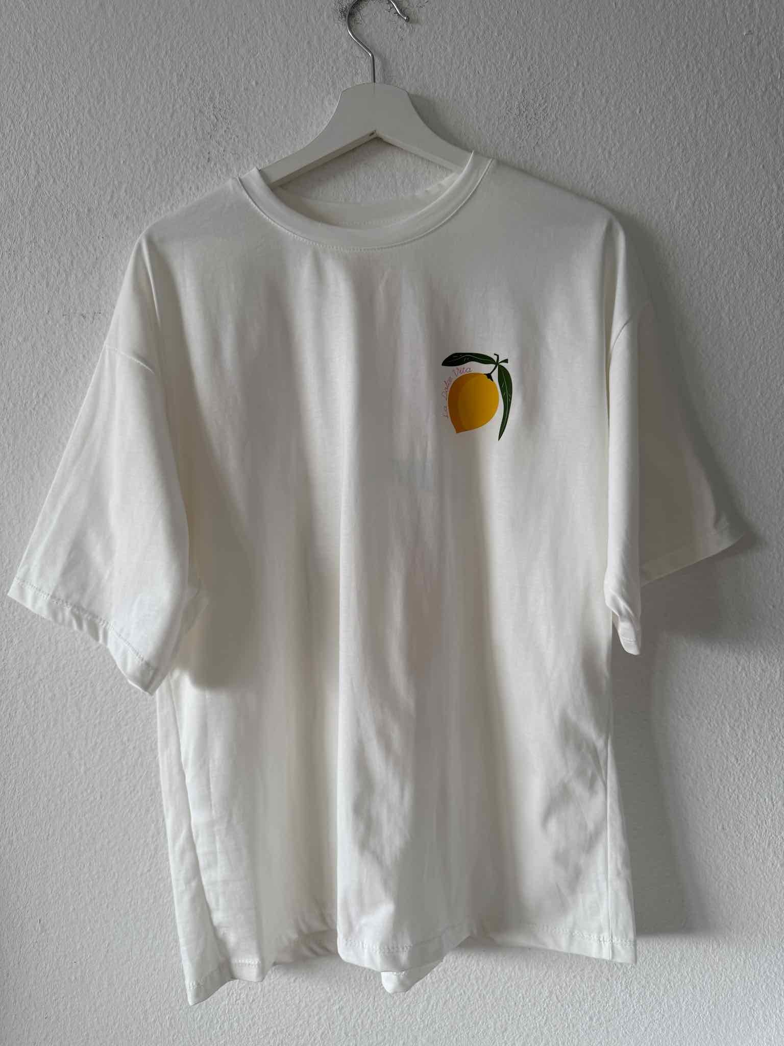 Oversize T-Shirt "The Vacation Club" für Damen in Weiß von Maingold Basics