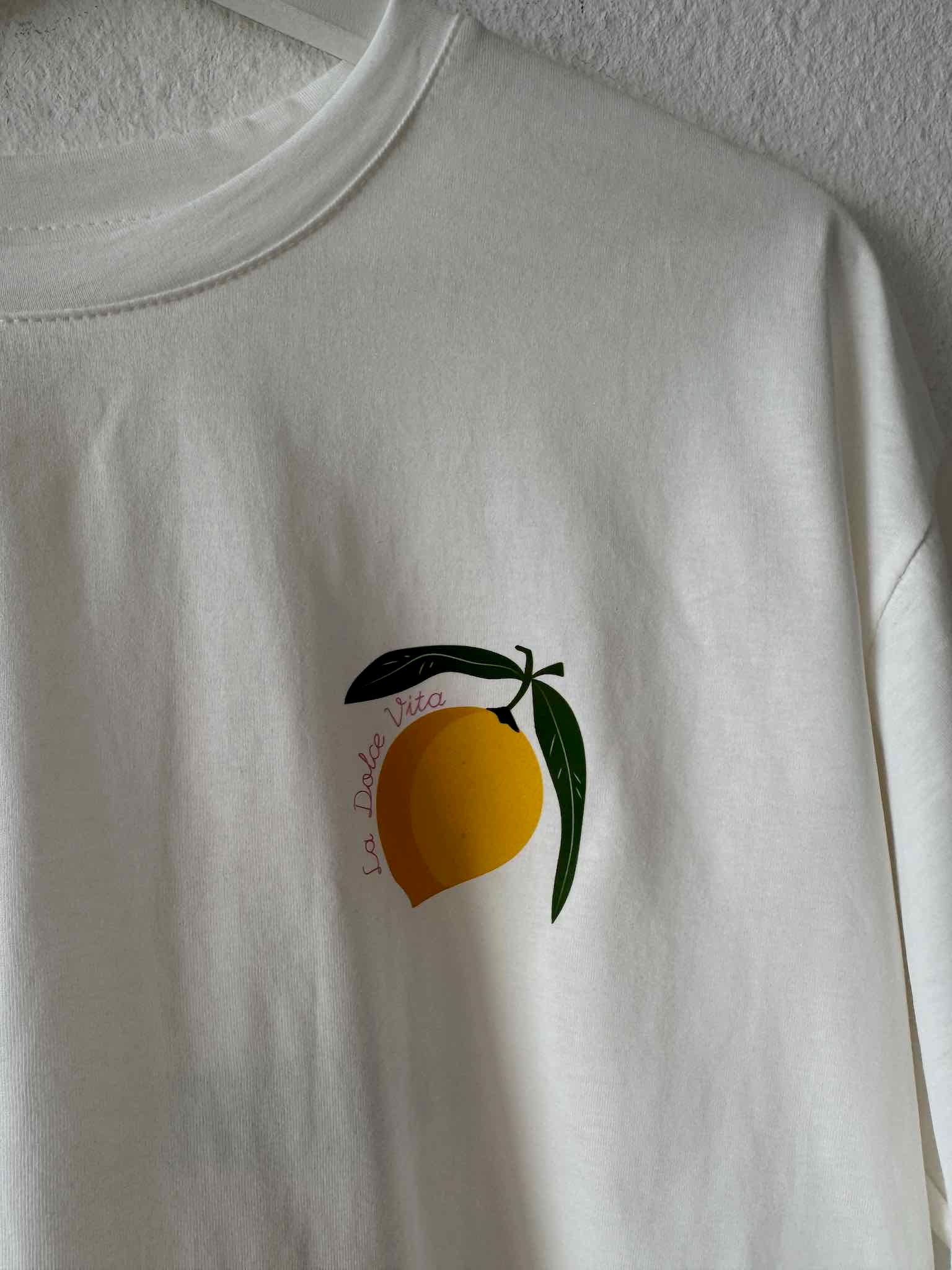 Oversize T-Shirt "The Vacation Club" für Damen in Weiß von Maingold Basics