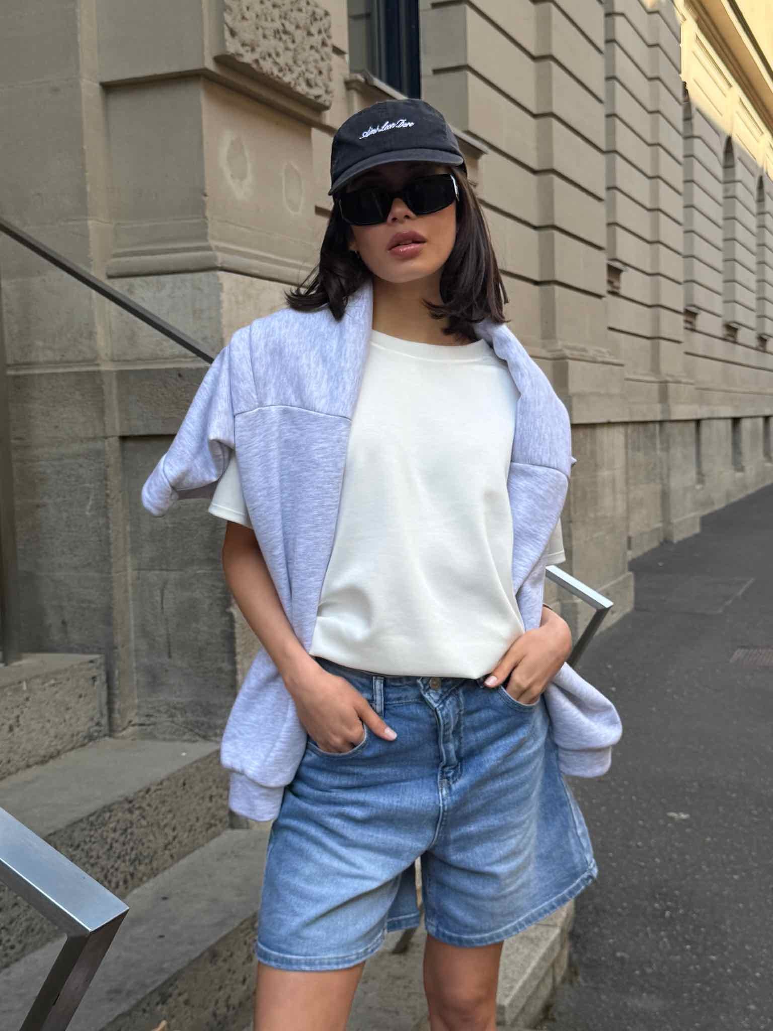 Viskose T-Shirt für Damen in White von Maingold Basics