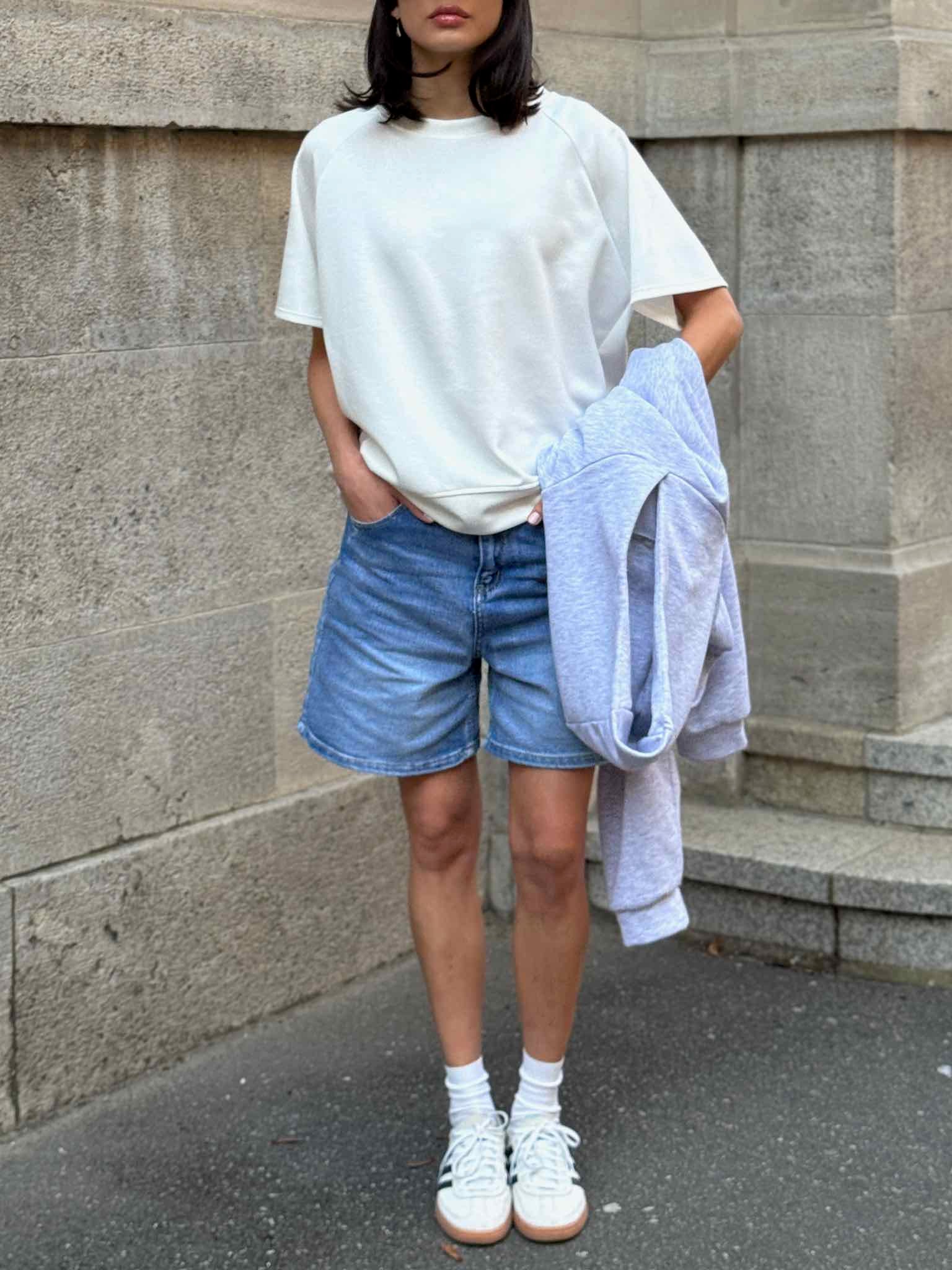 Viskose T-Shirt für Damen in White von Maingold Basics