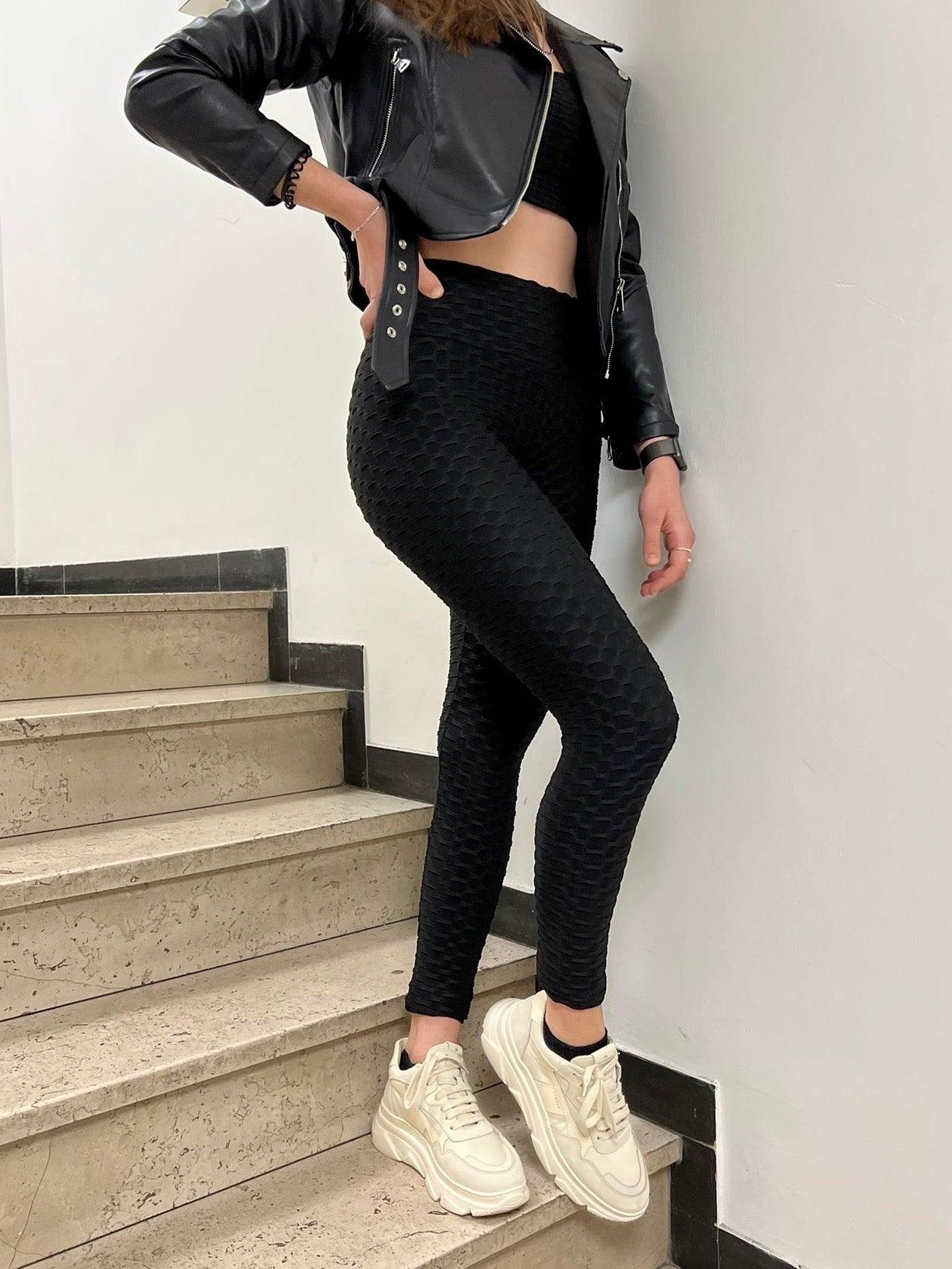 Sporty Set aus Leggings & Bra - Black