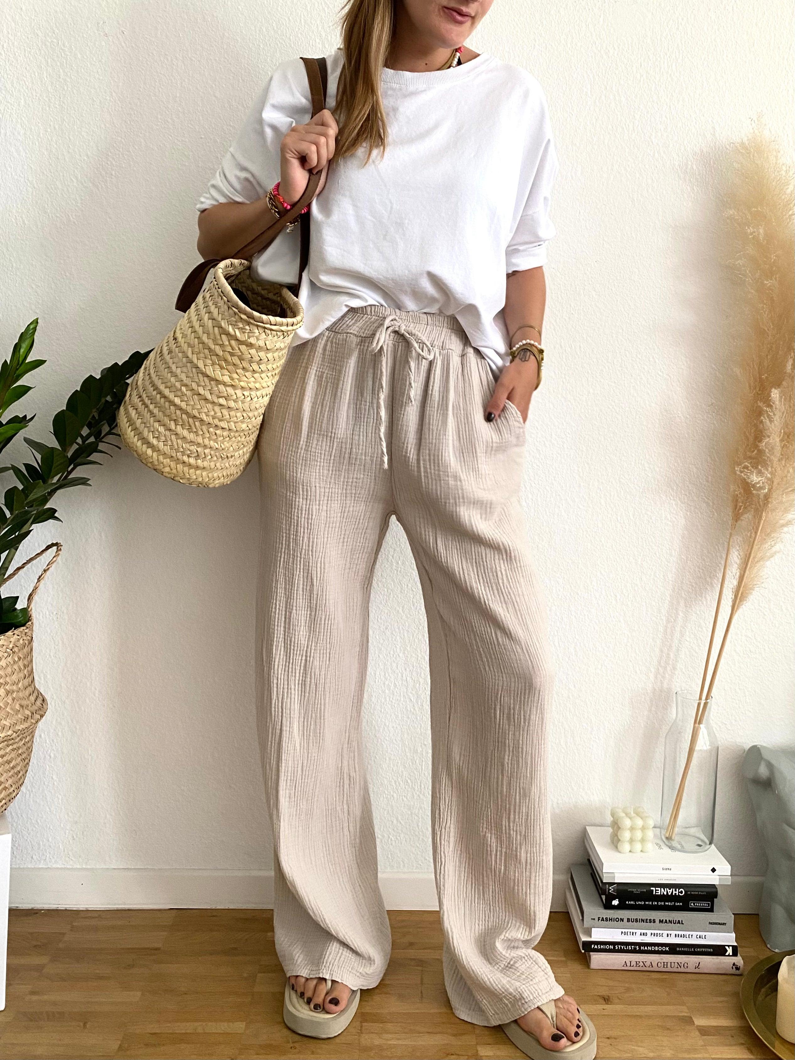 Musselin Pants - Beige