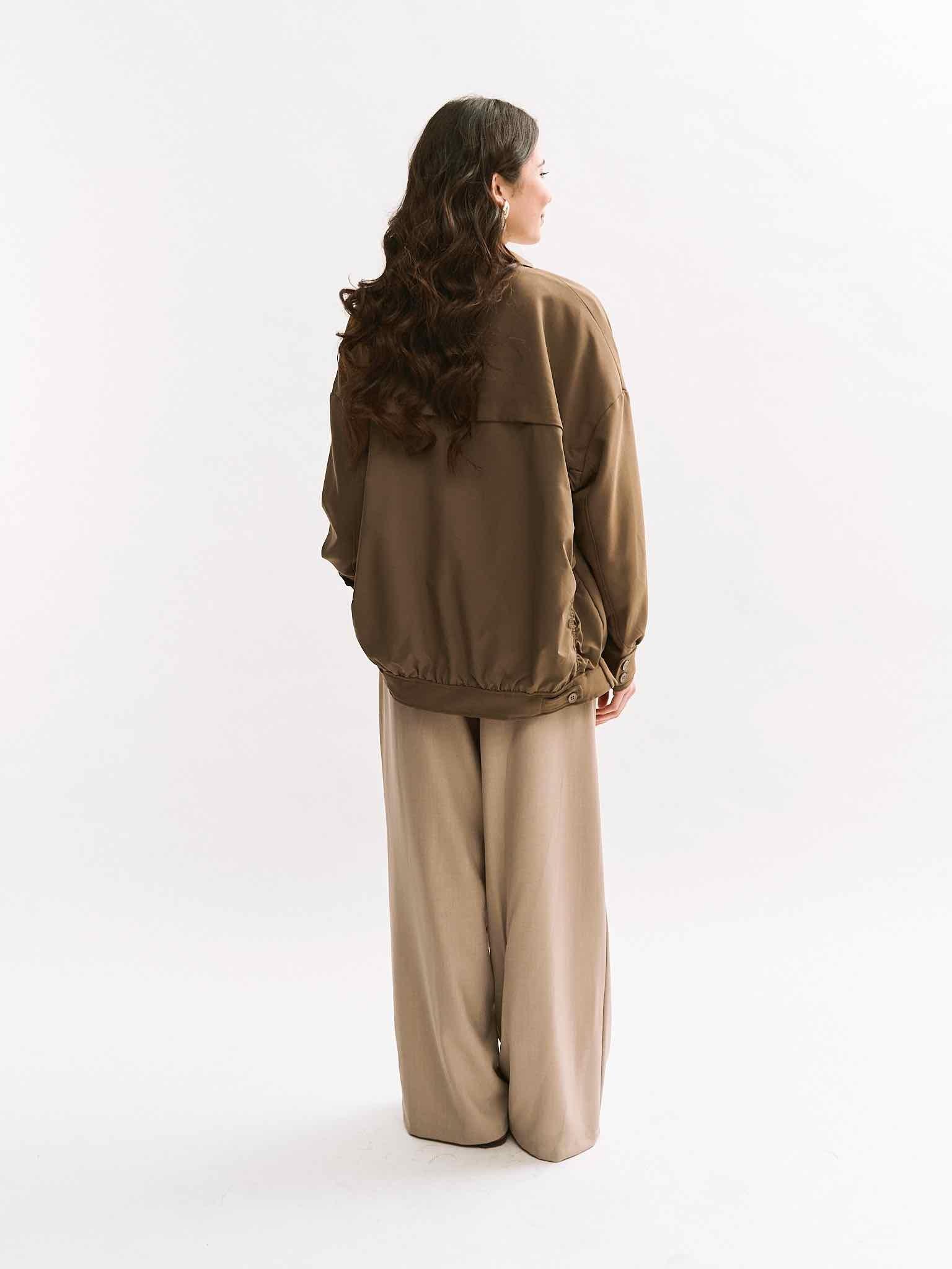 Basic Anzughose Lina für Damen in Dark Beige von Maingold Basics