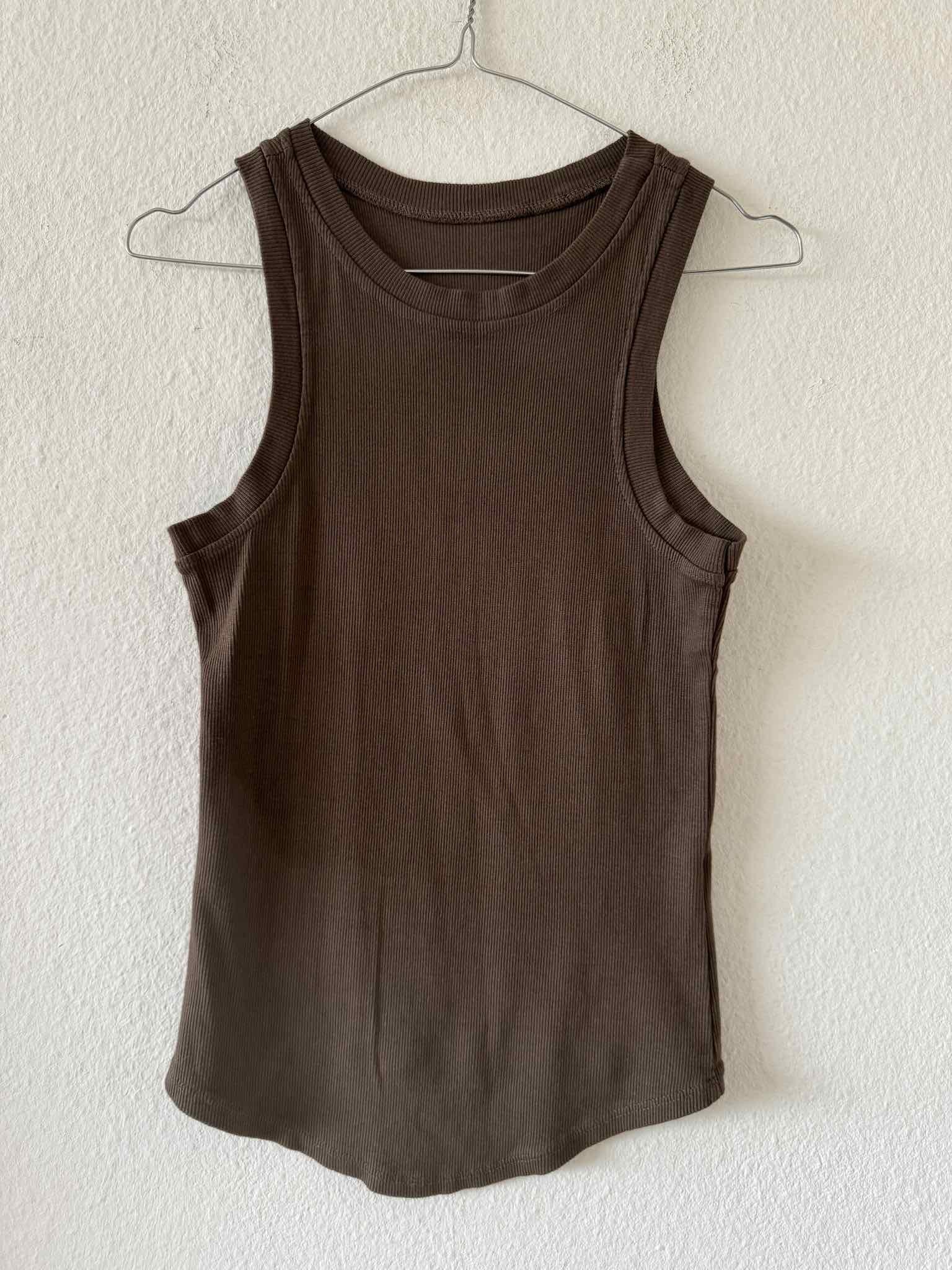 Basic Tank Top für Damen in Brown von Maingold Basics