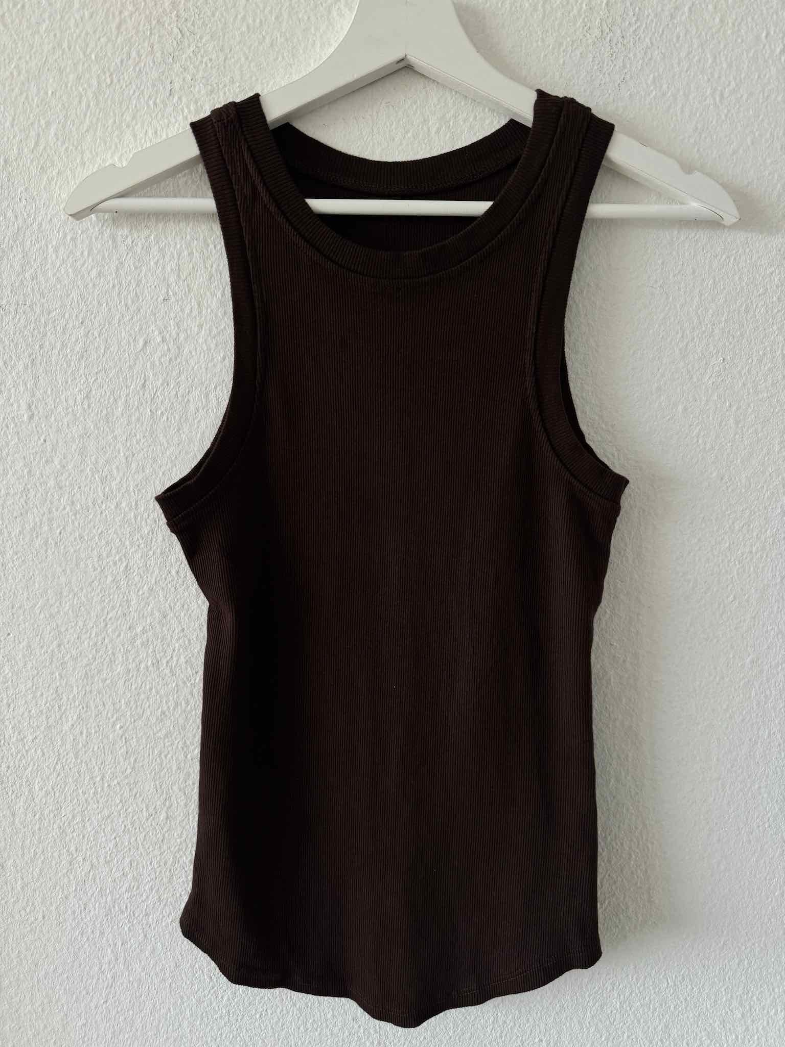 Basic Tank Top für Damen in Chocolate von Maingold Basics