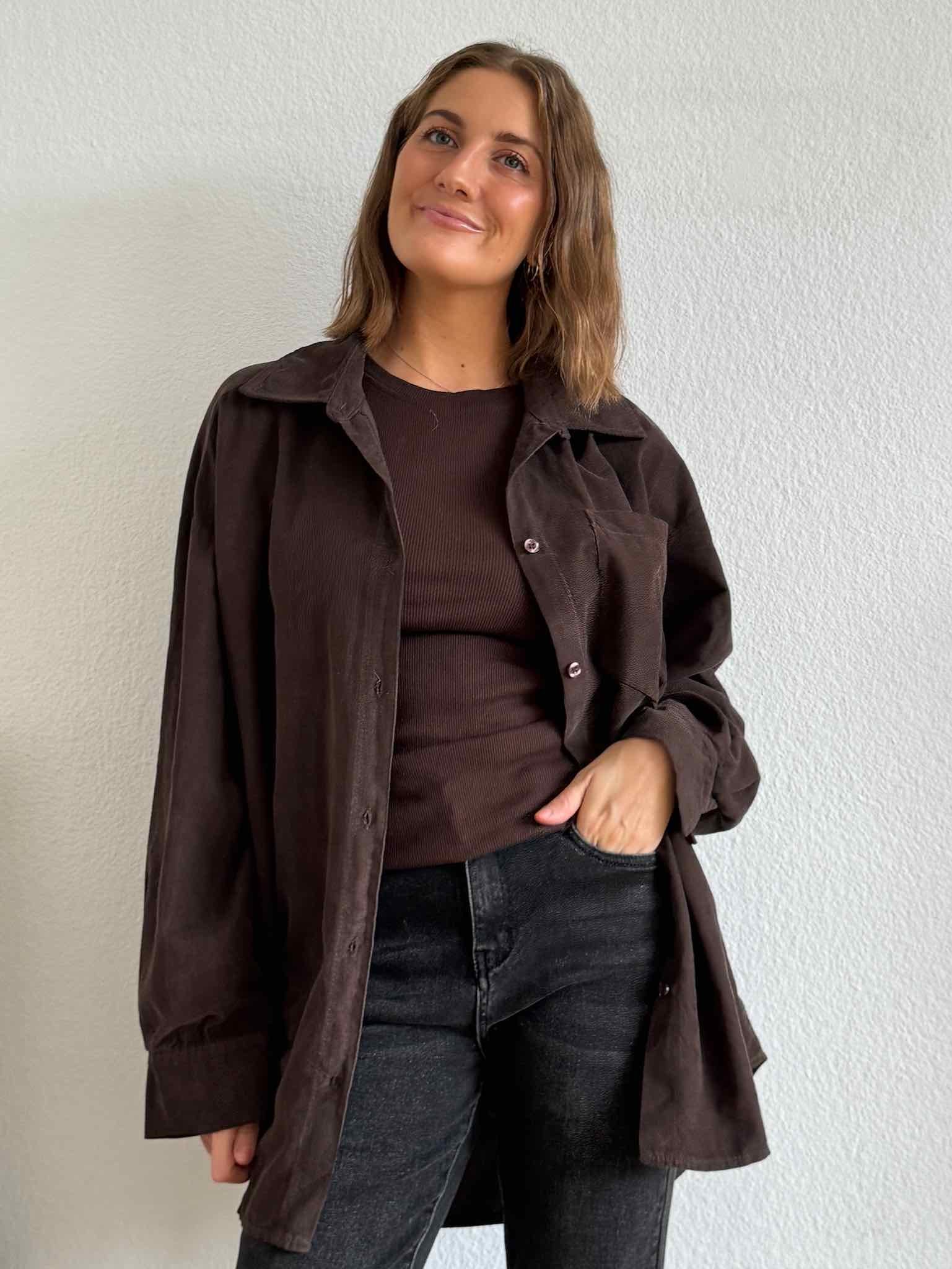 Basic Tank Top für Damen in Chocolate von Maingold Basics