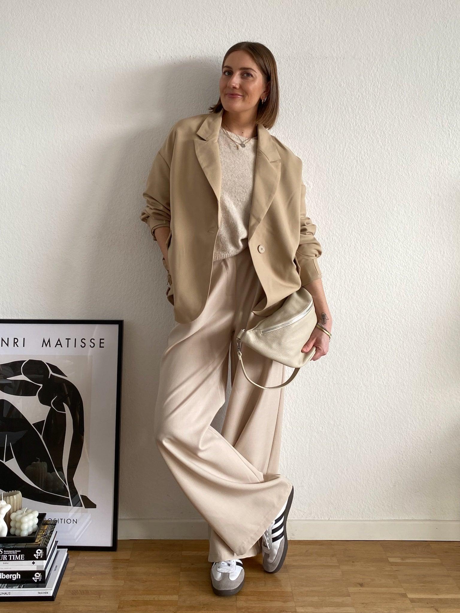 Blouson Blazer für Damen in Beige von Maingold Basiics