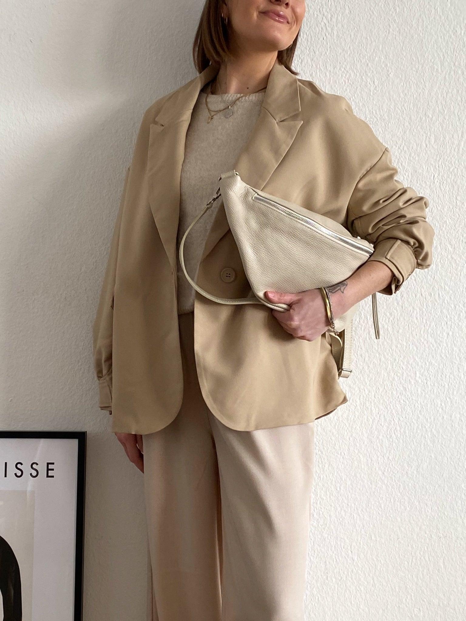 Blouson Blazer für Damen in Beige von Maingold Basiics