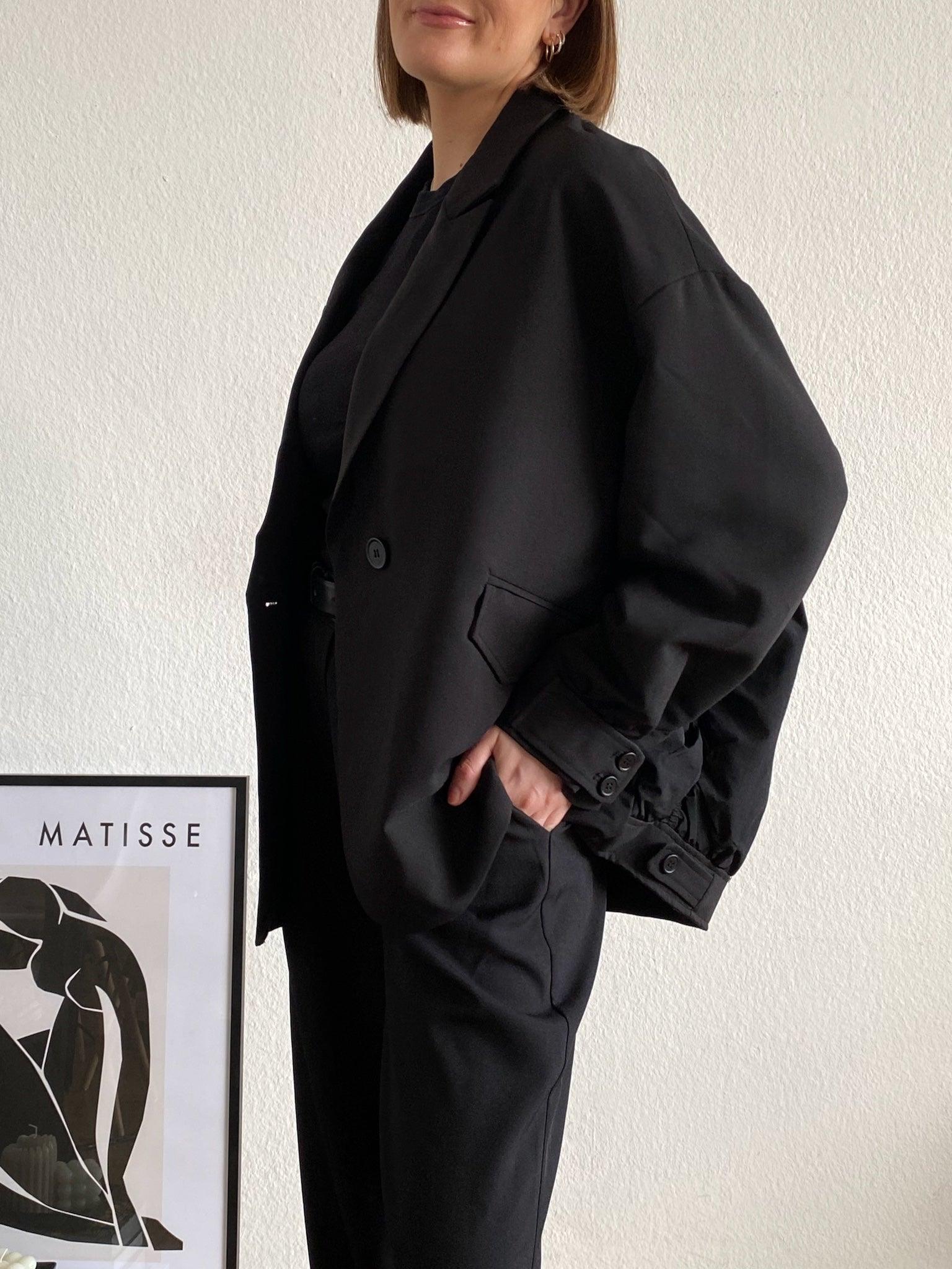 Blouson Blazer für Damen in Black von Maingold Basics