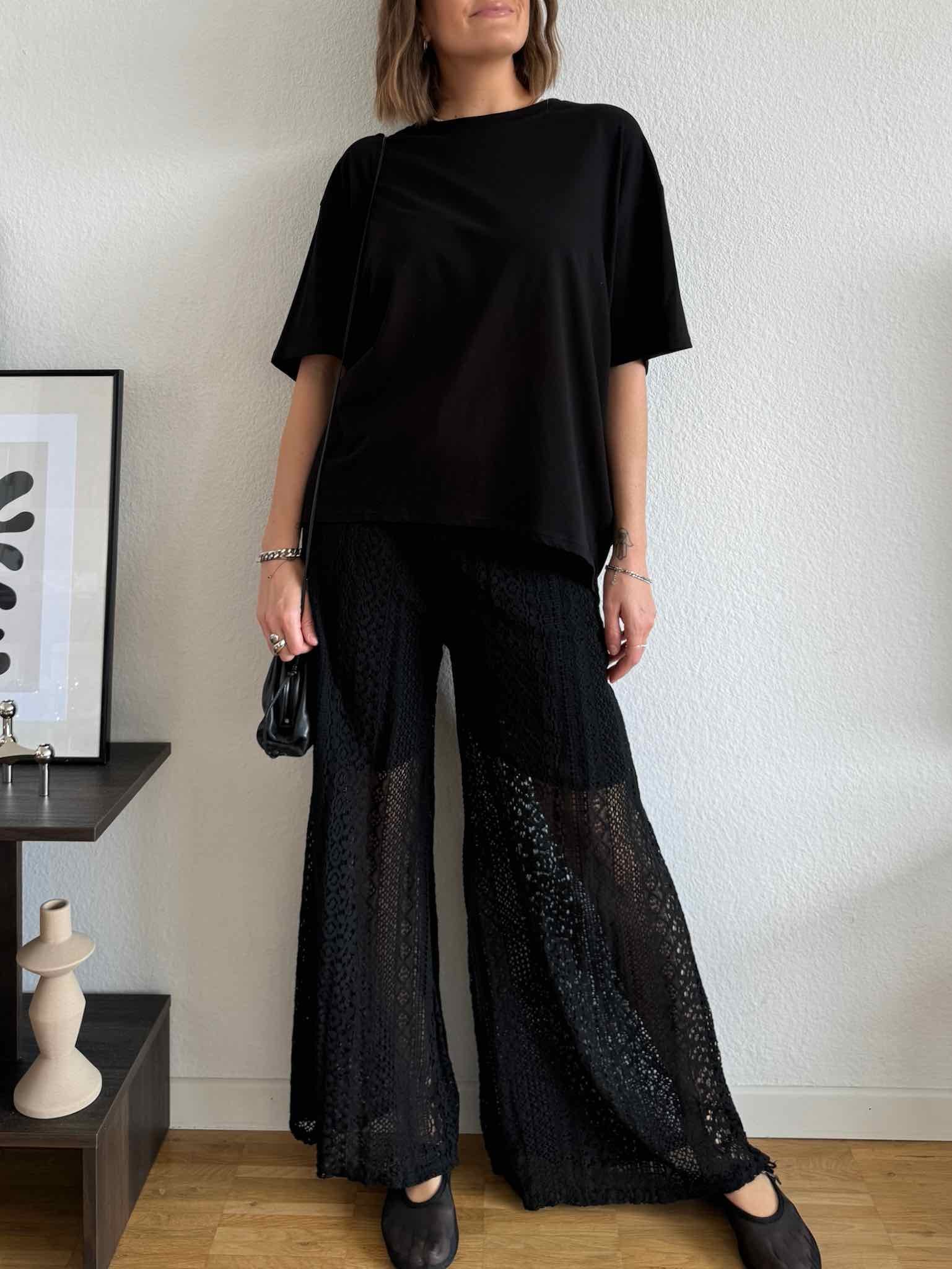 Boho Lace Pants für Damen in Black von Maingold Basics