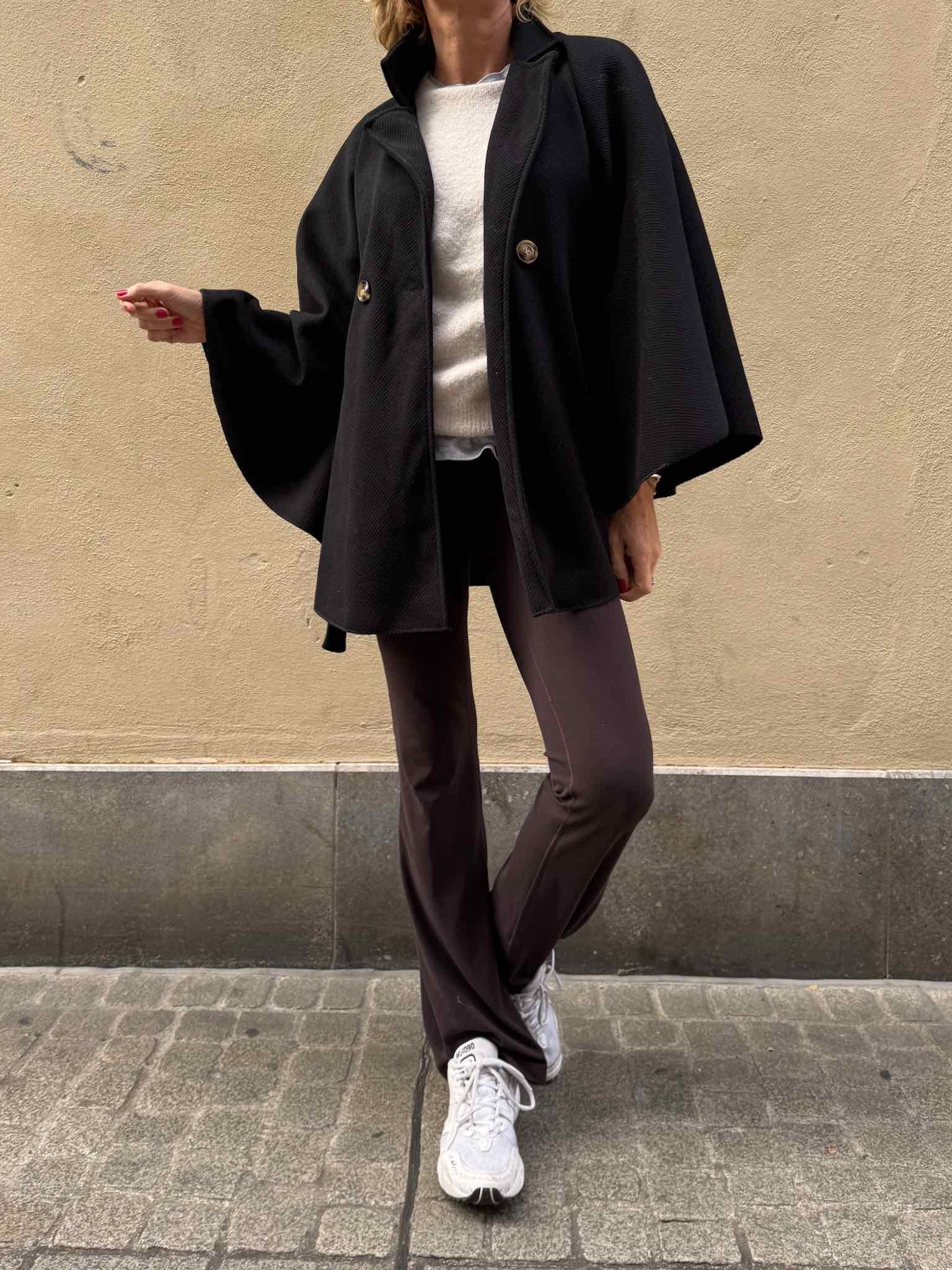 Cape Jacke - Schwarz