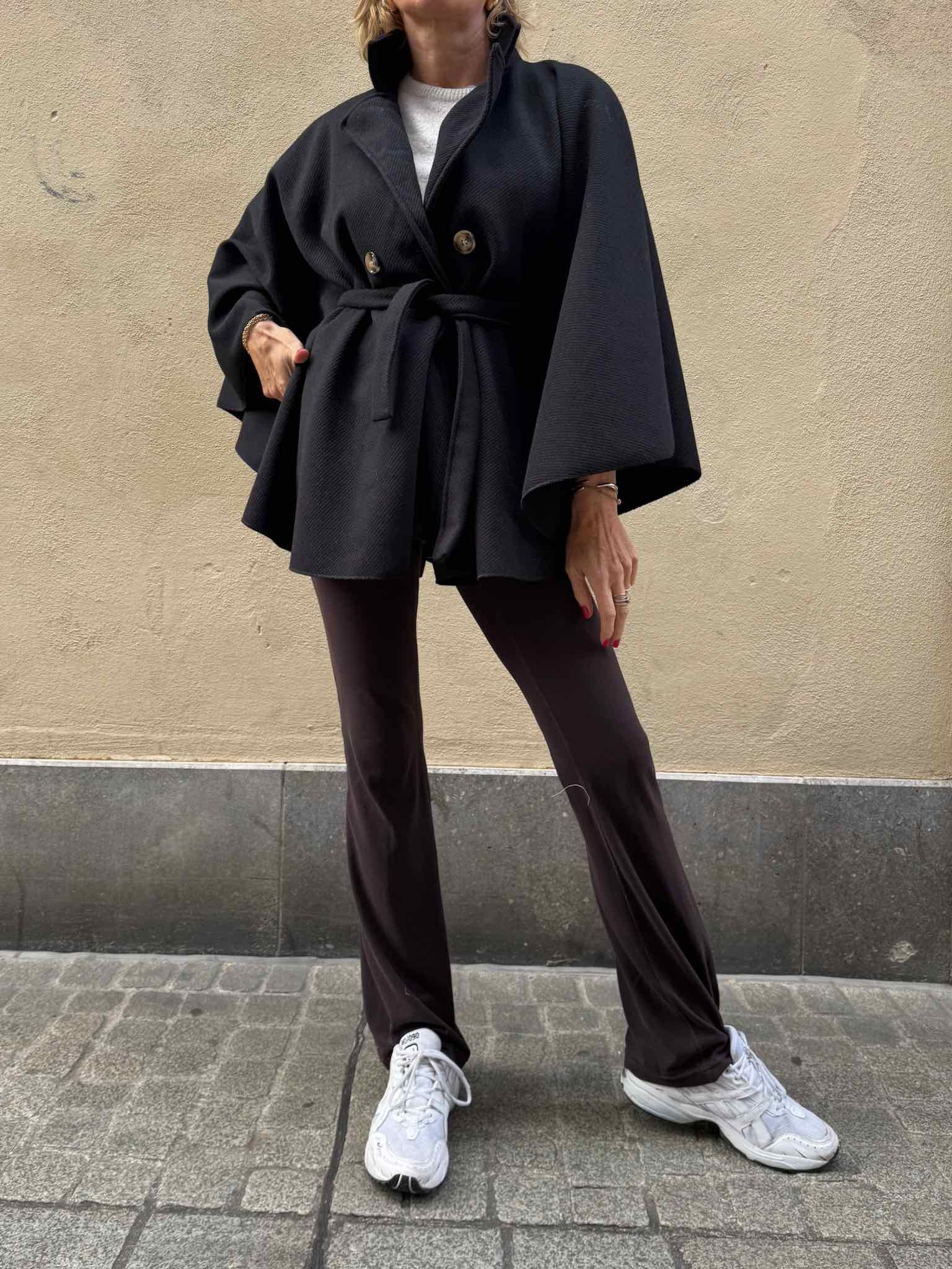 Cape Jacke - Schwarz