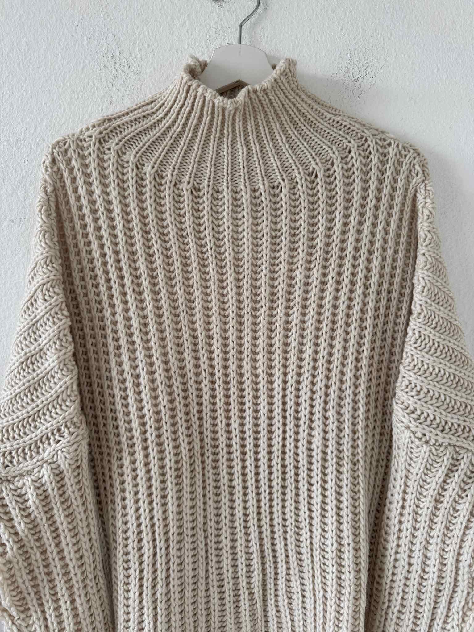 Chunky Knit Pullover für Damen in Beige von Maingold Basics