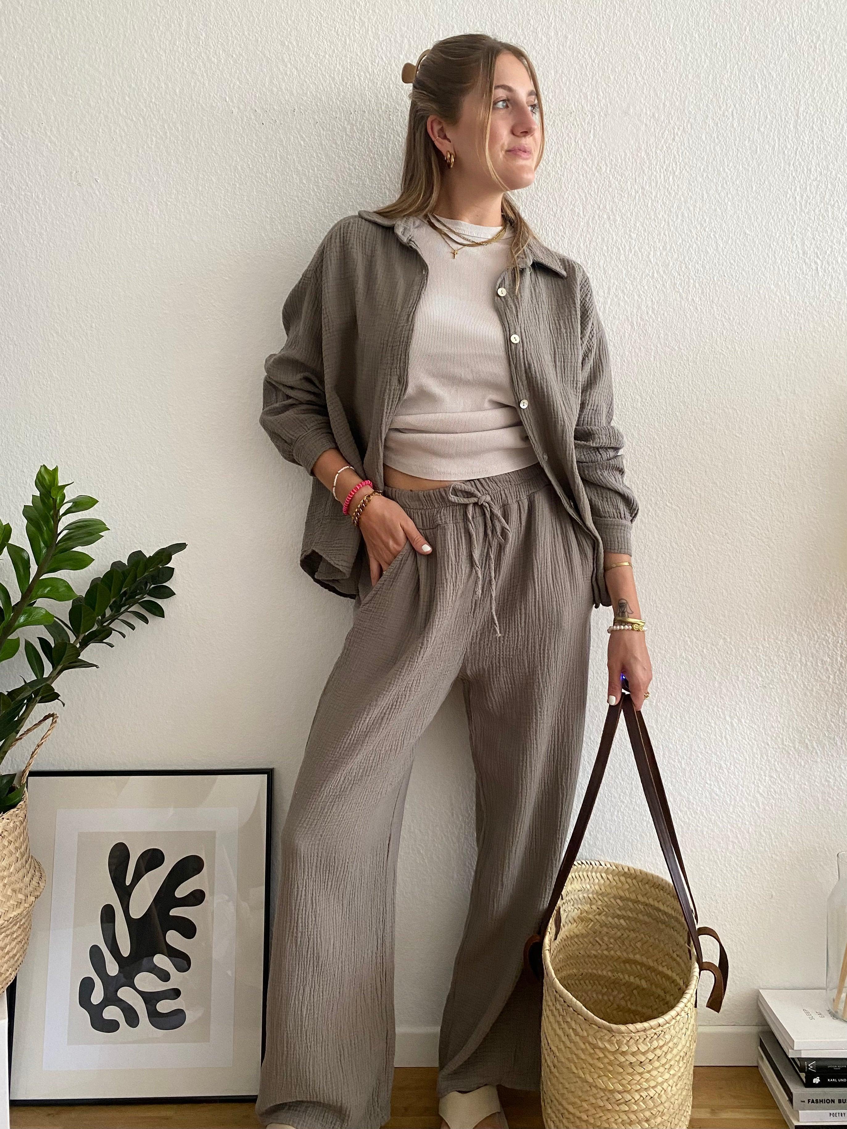 Musselin Pants - Taupe
