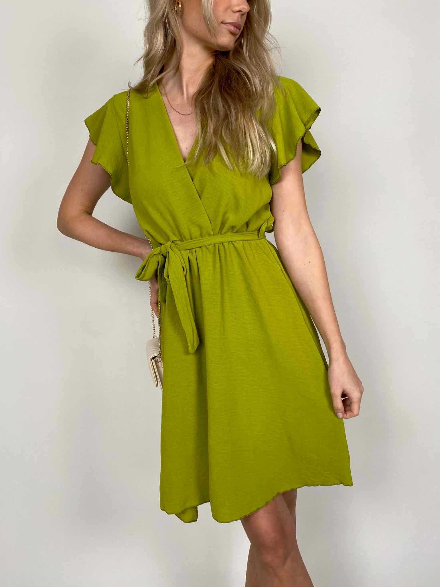 Maingold Basic Summer Dress für Damen in Pear Green von Maingold Basics