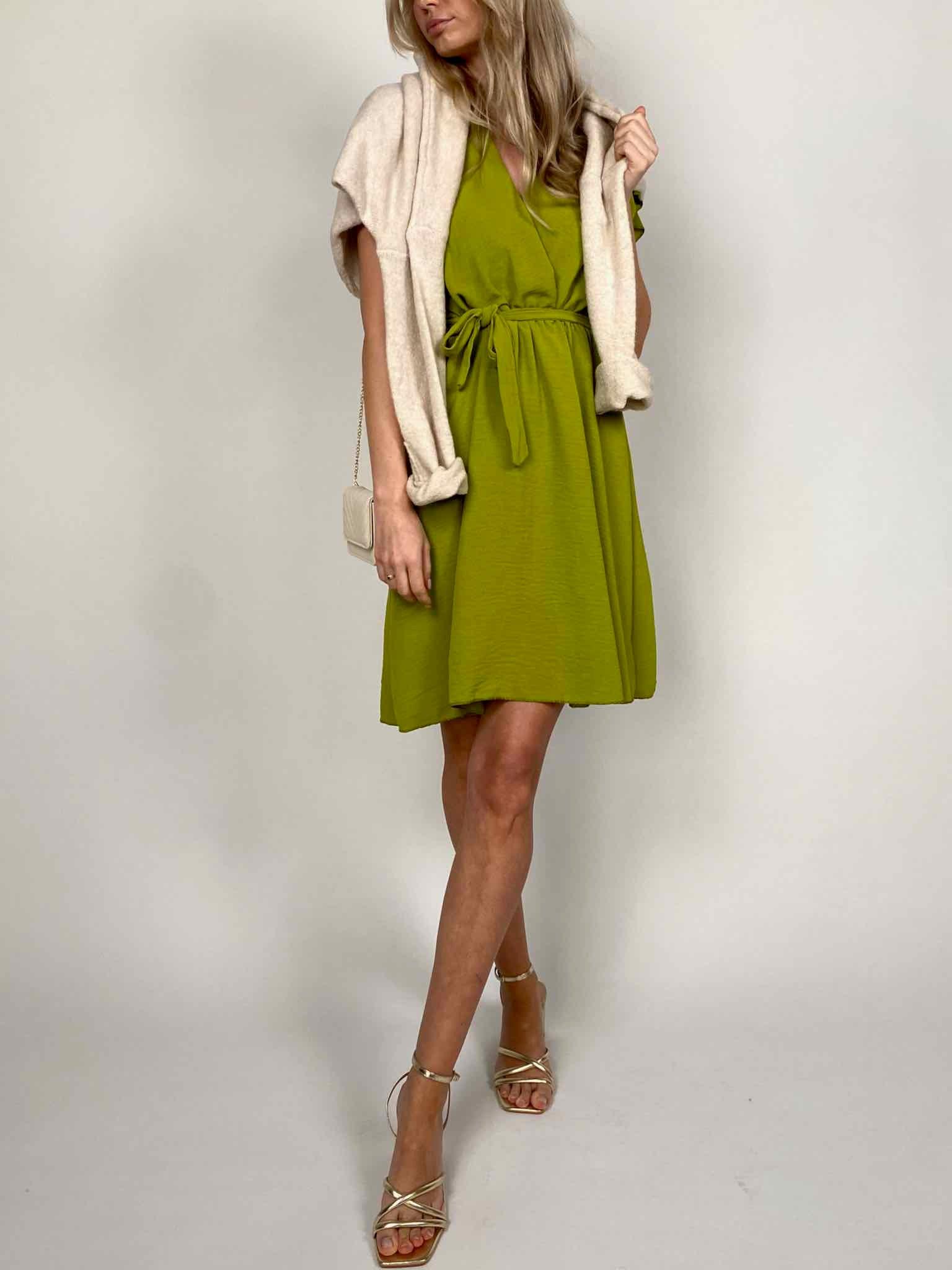 Maingold Basic Summer Dress für Damen in Pear Green von Maingold Basics